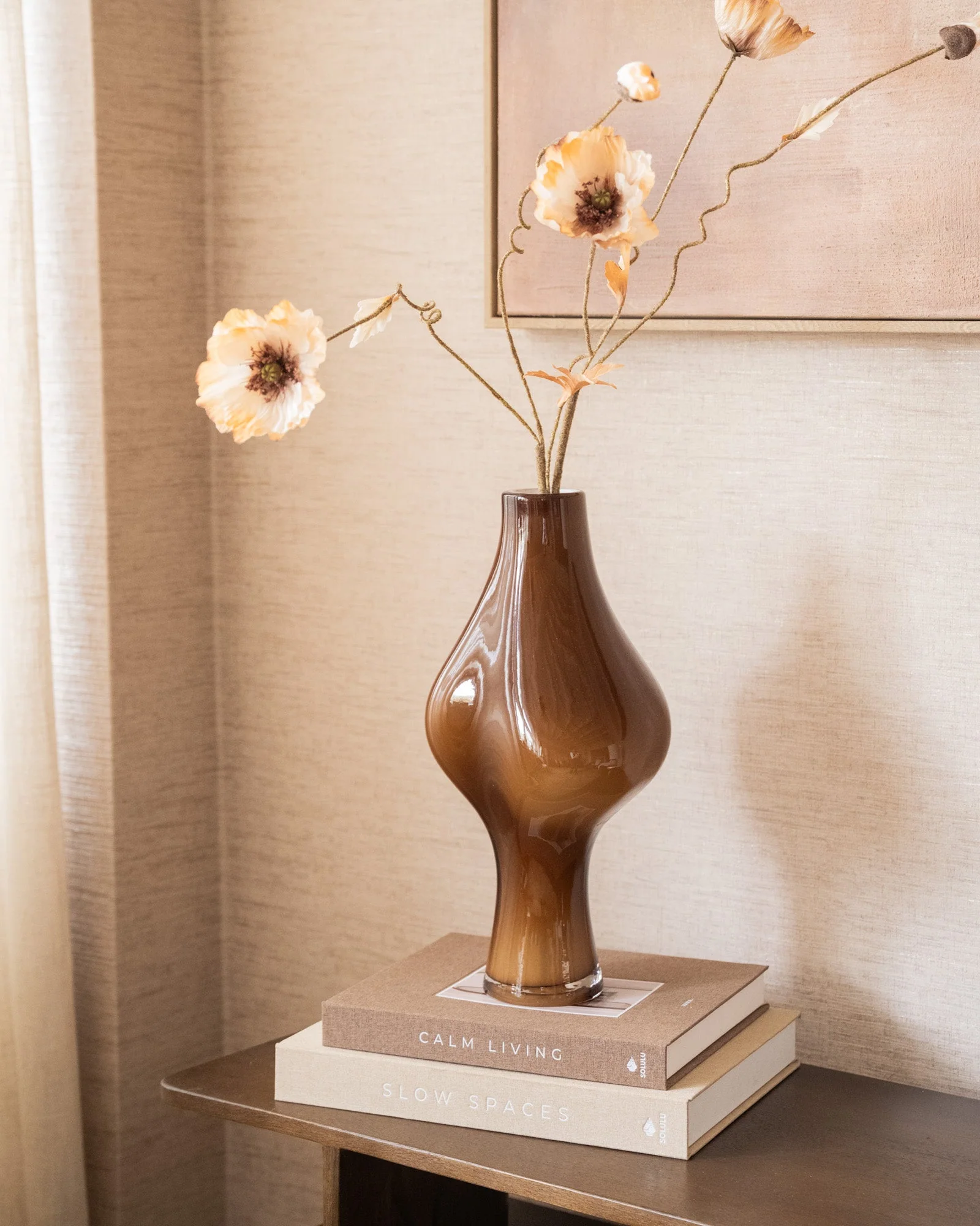 Deco Vaas Suna Glass Brown - Image 6