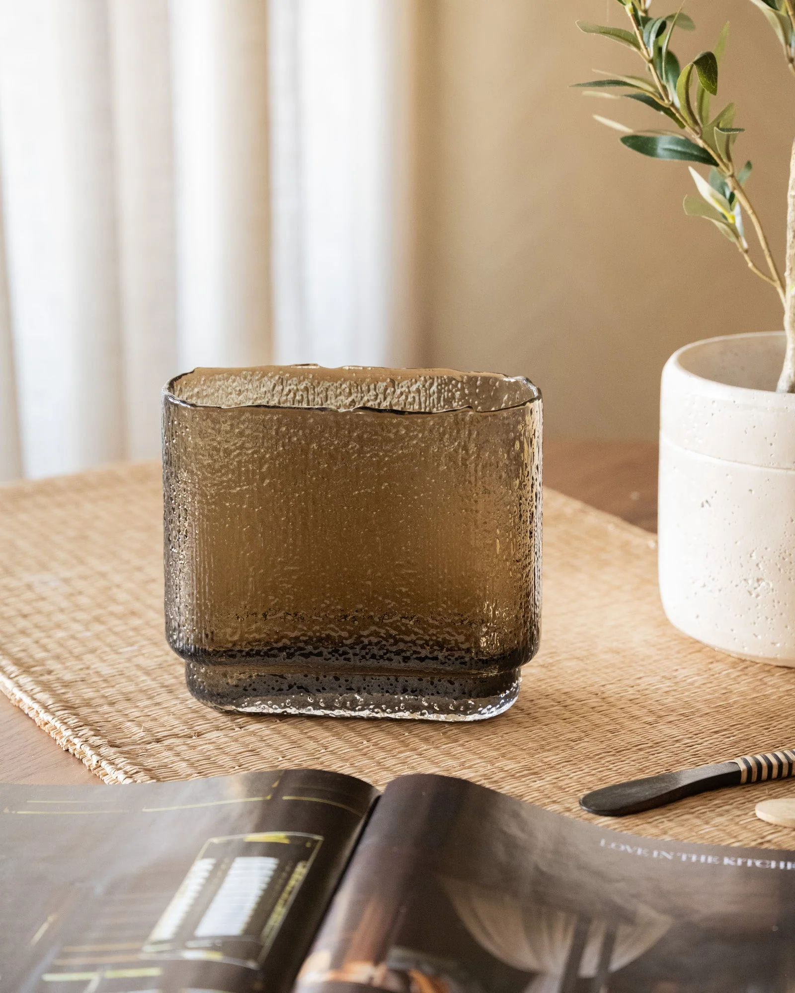 Keukengereihouder Fluence Glass Brown - Image 3