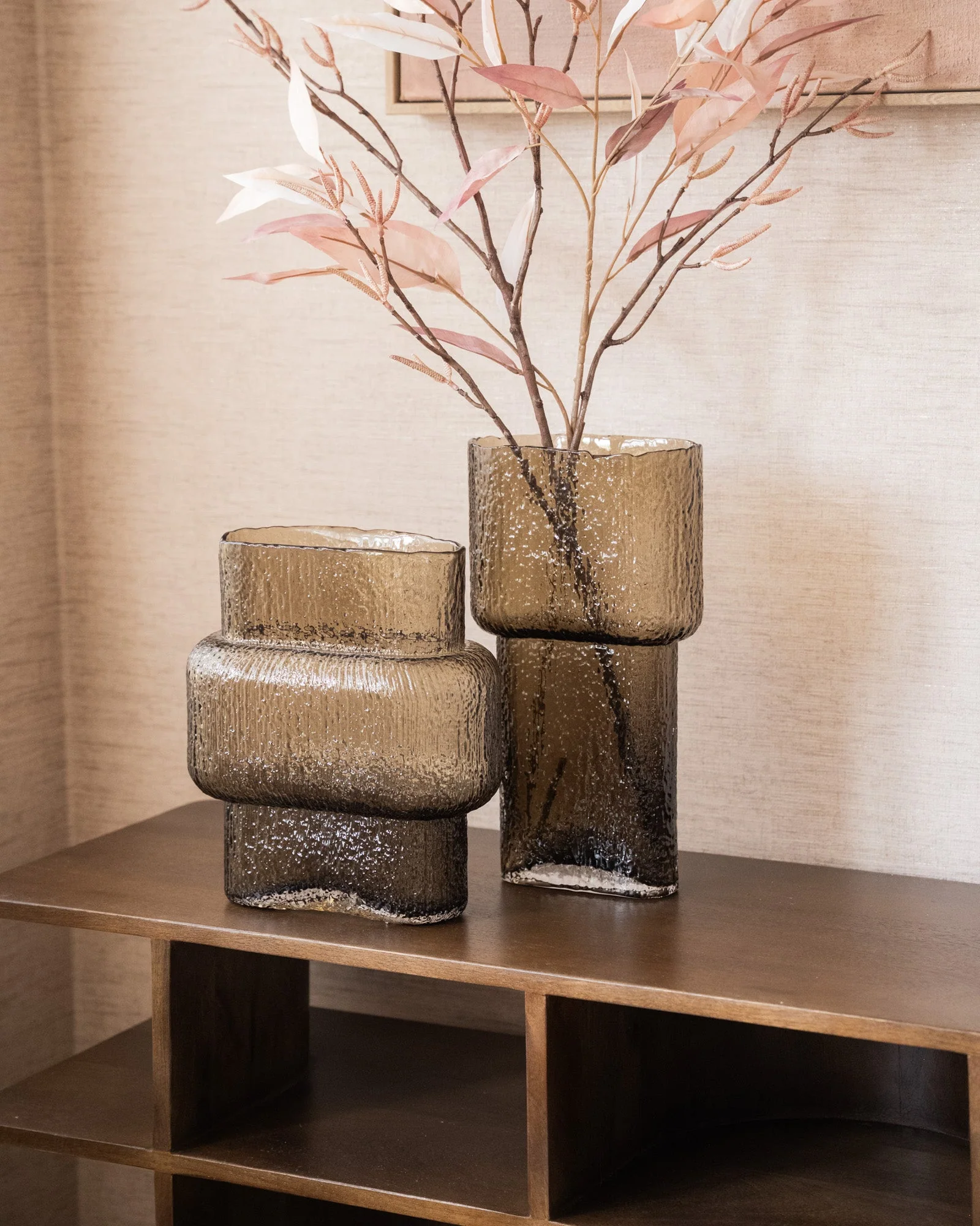Deco Vaas Fluence Glass Brown - Image 3