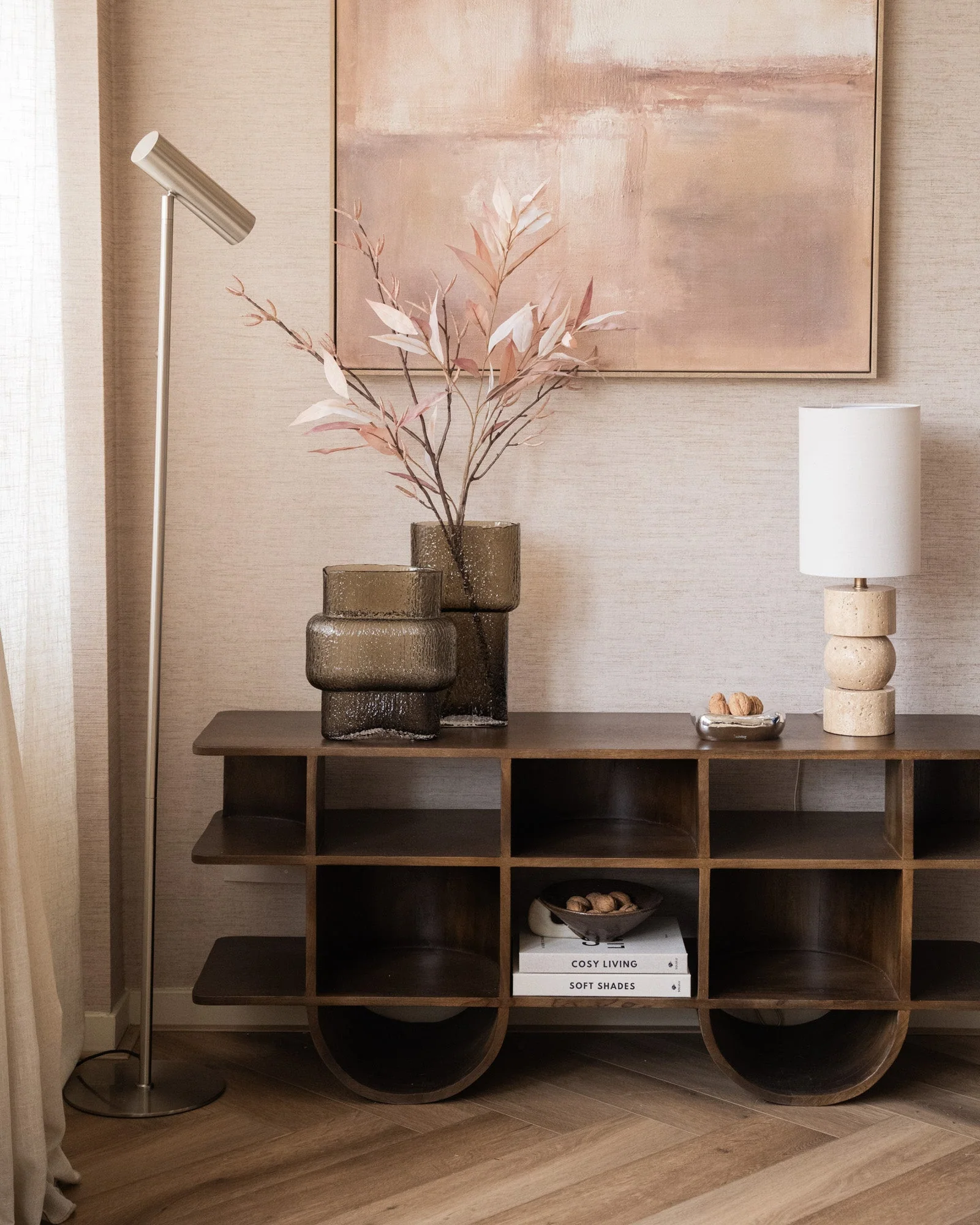 Deco Vaas Fluence Glass Brown - Image 6