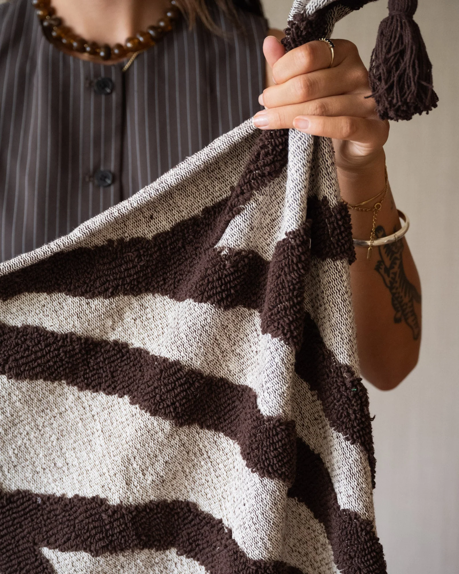 Plaid Majana Brown - Image 3