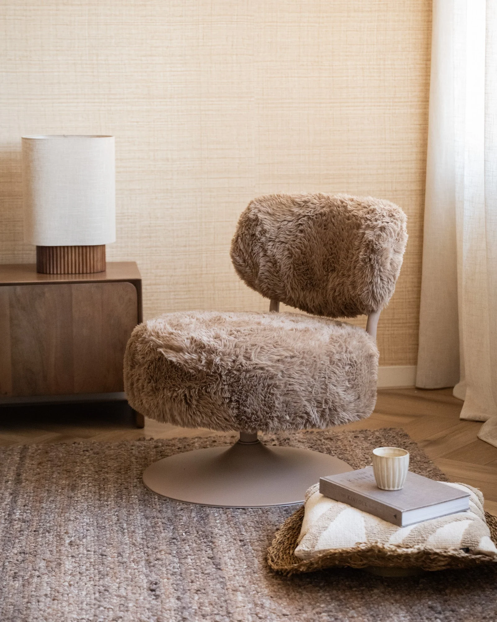 Swivel Chair Furlo Furry Brown - Image 4