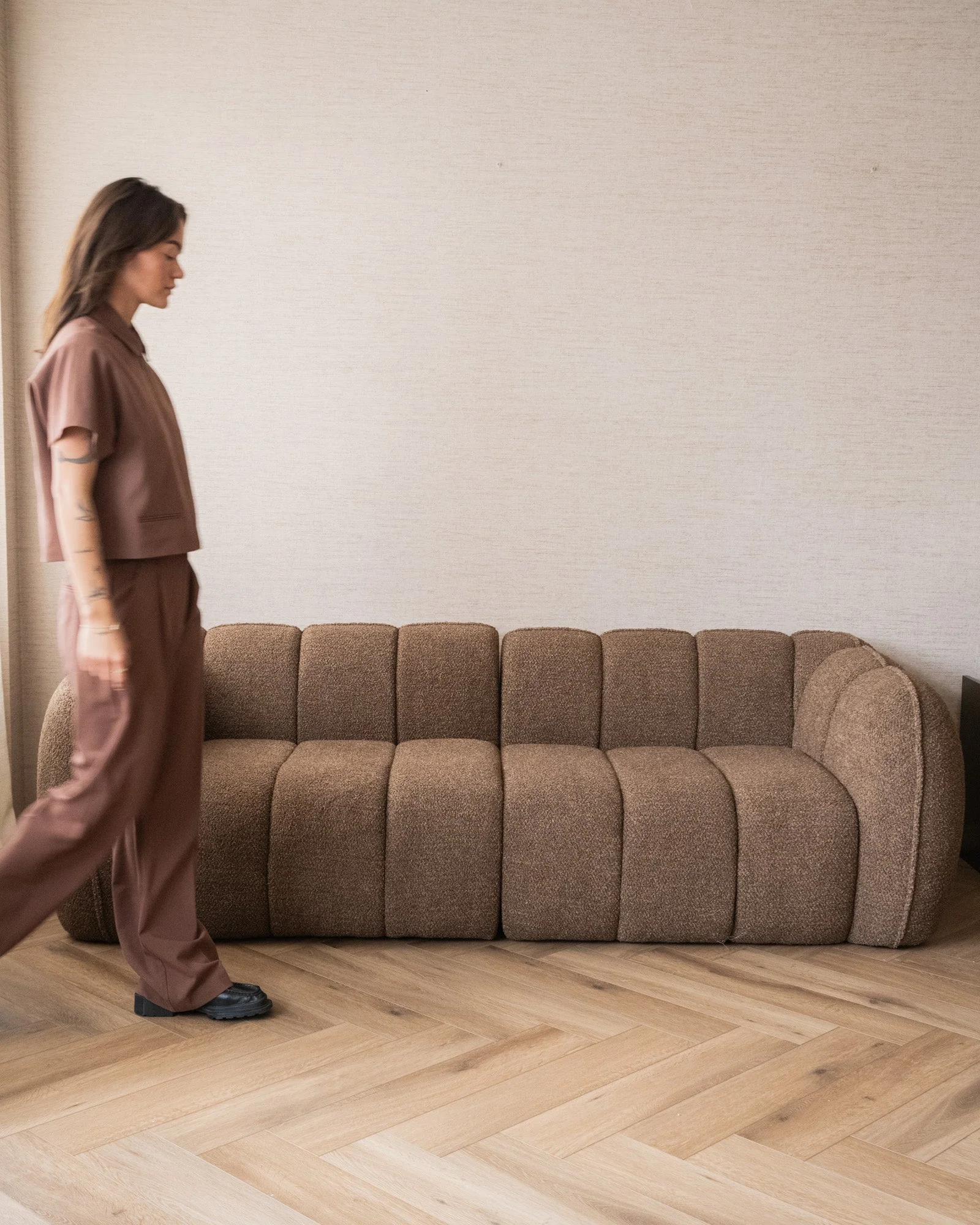 Sofa Soft Chocolate Brown - Image 3