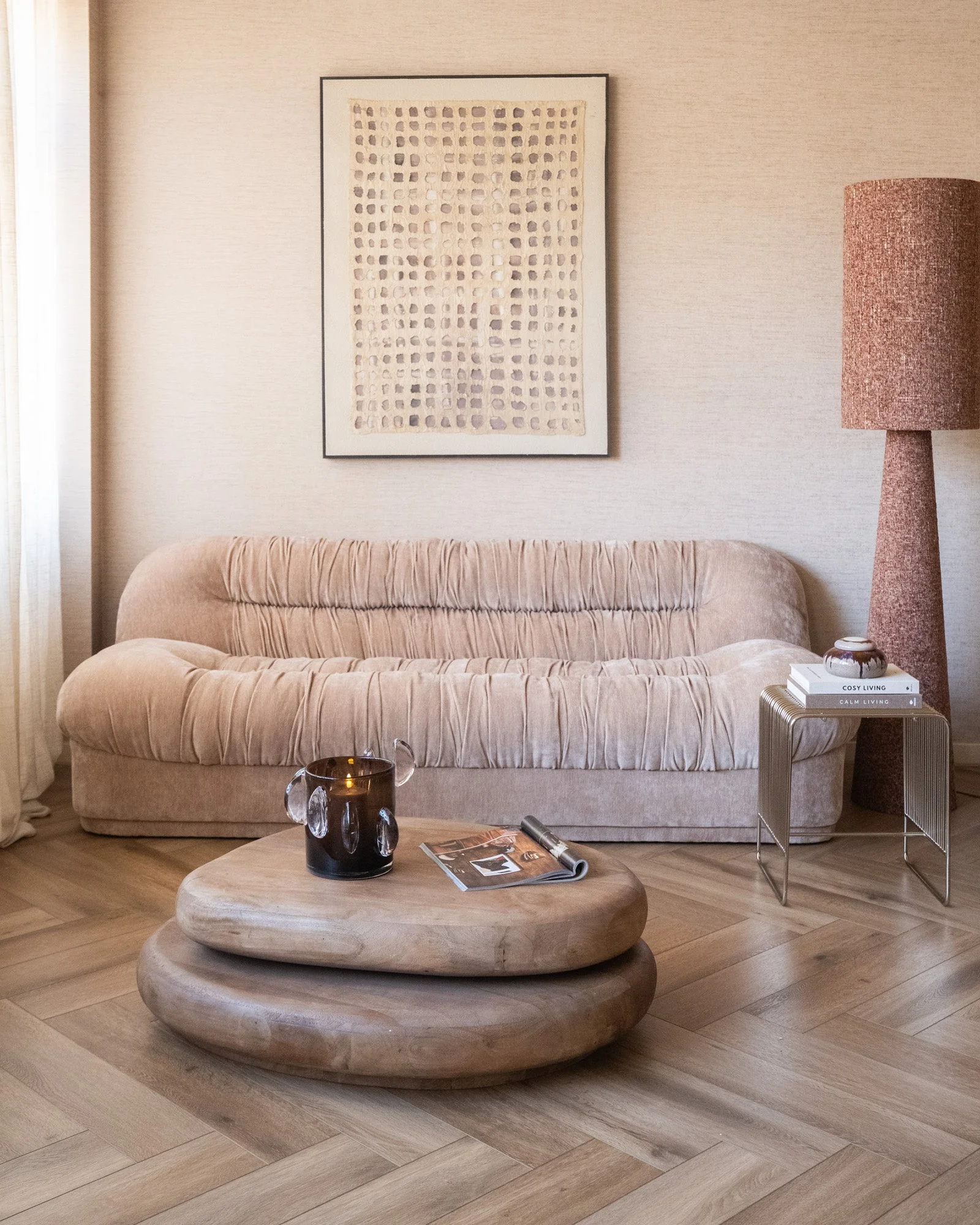 Sofa Old Pink / Beige - Image 5
