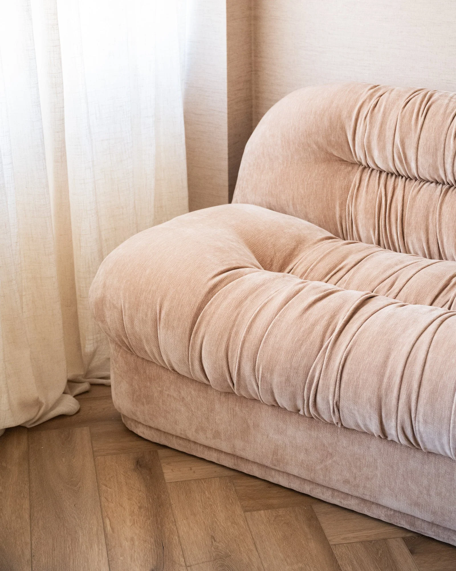 Sofa Old Pink / Beige - Image 6