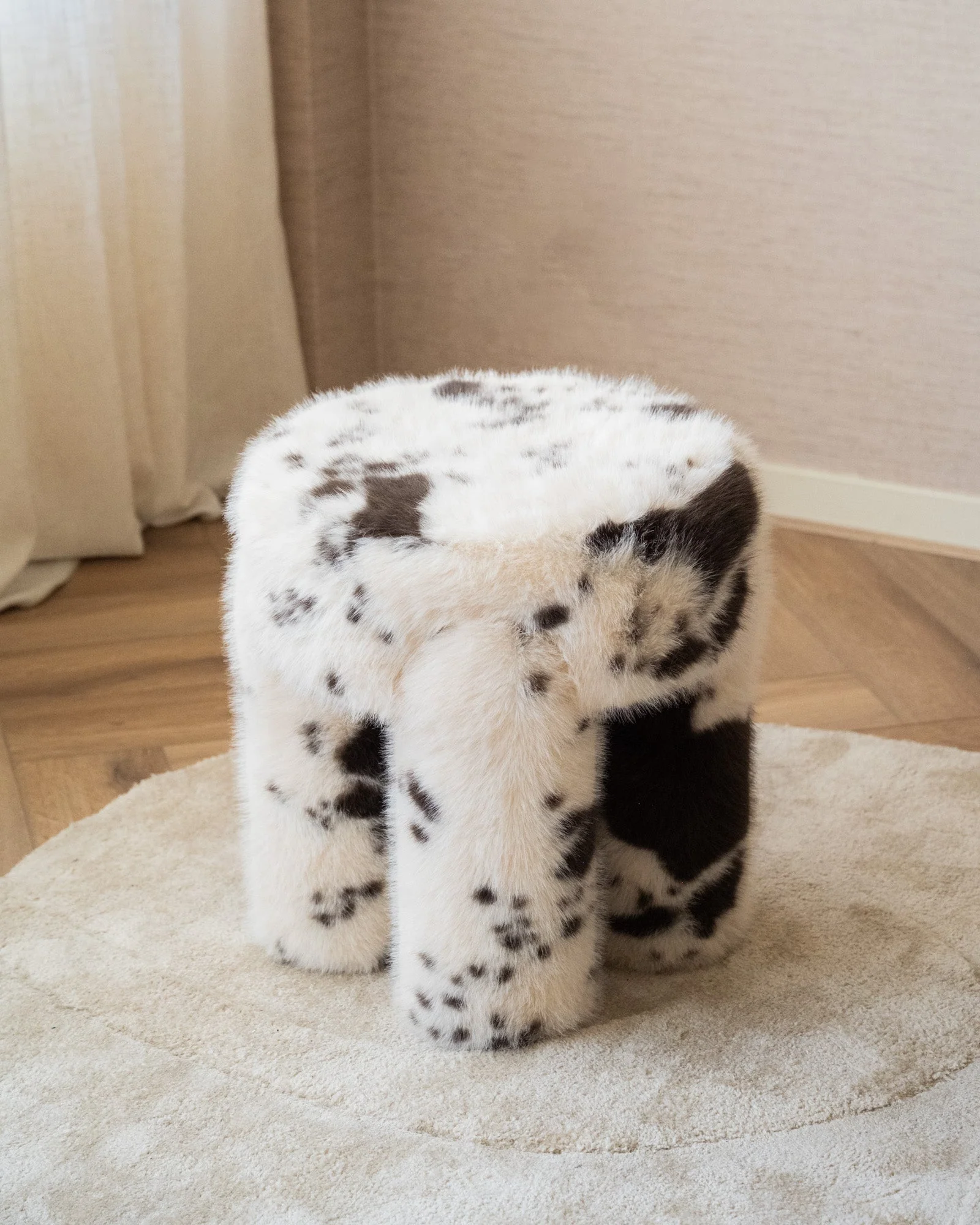 Pouf Beige/Brown Animal - Image 2
