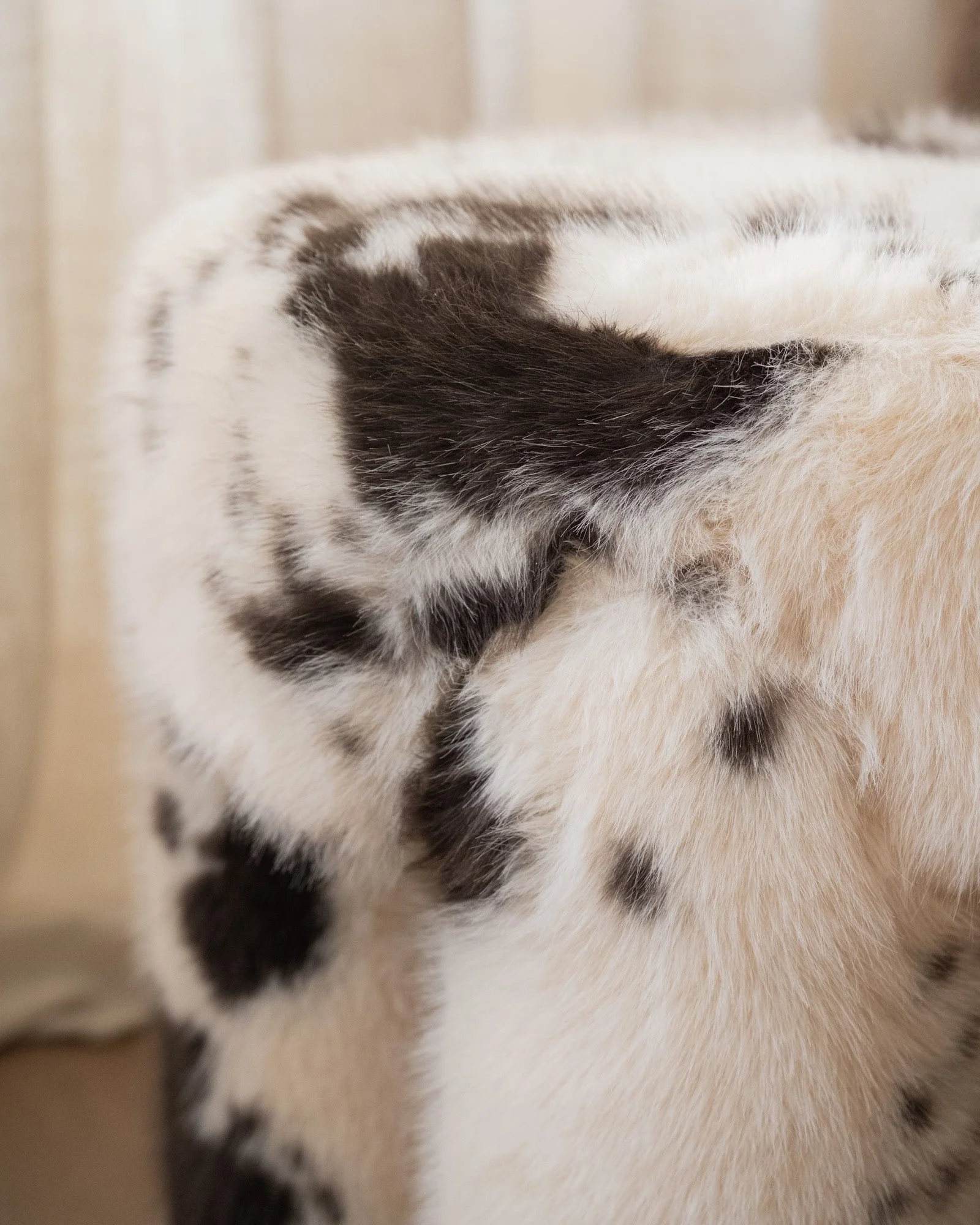 Pouf Beige/Brown Animal - Image 3