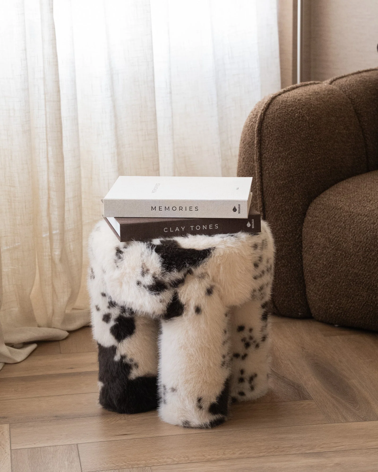 Pouf Beige/Brown Animal - Image 5