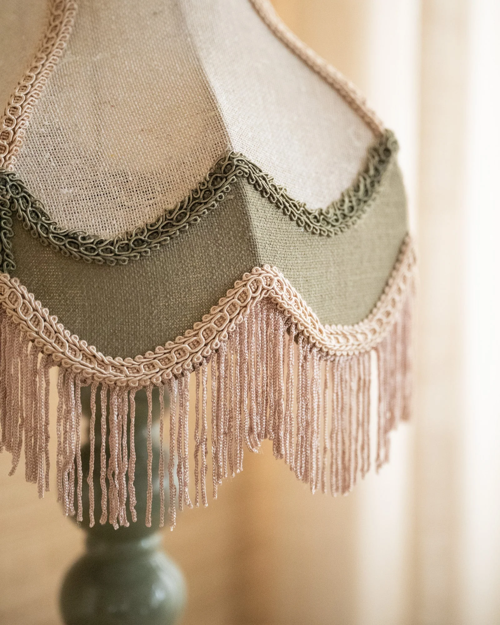 Table Lamp Fringaloo Green - Image 2