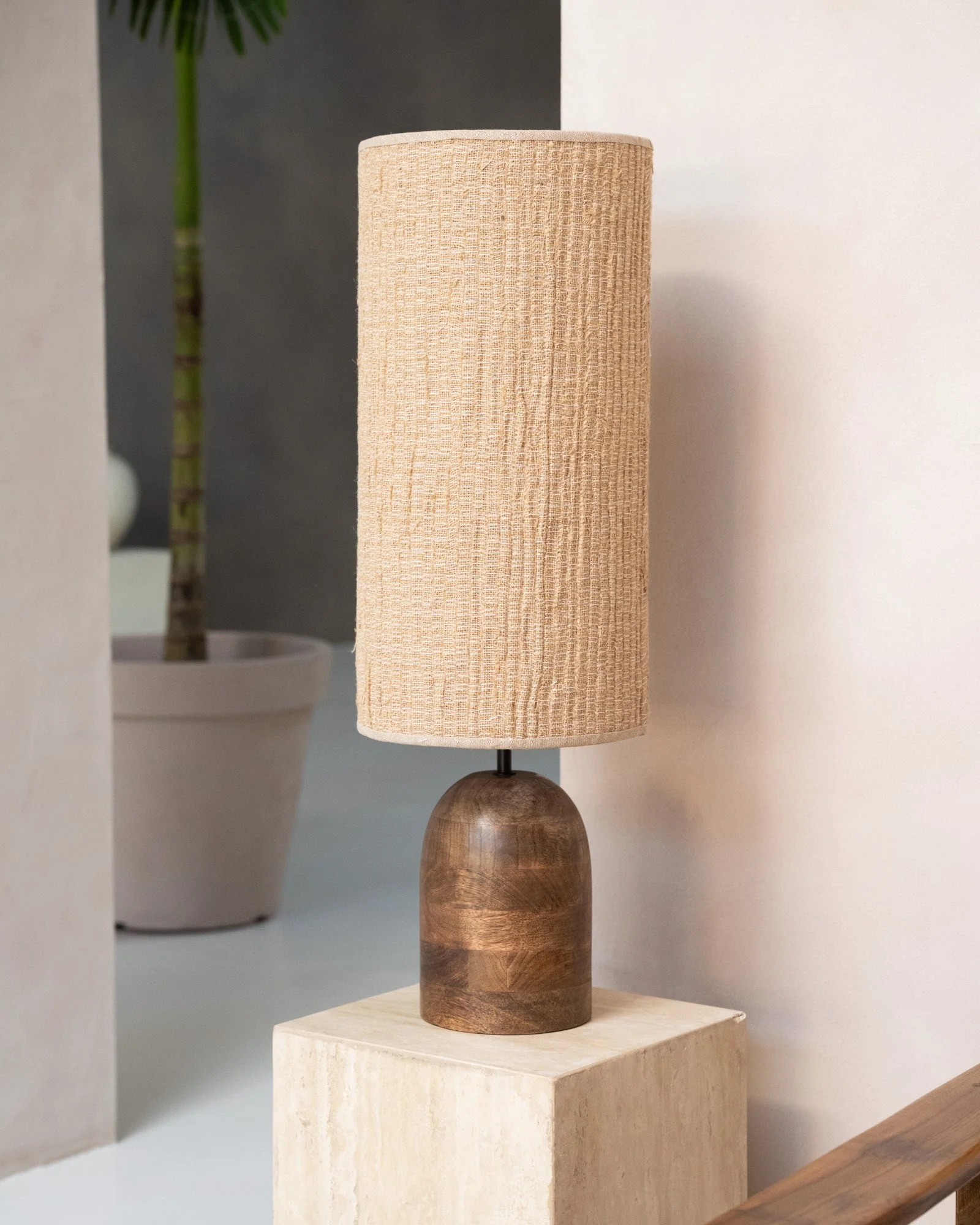 X-Large Table Lamp Gada Wood - Image 8