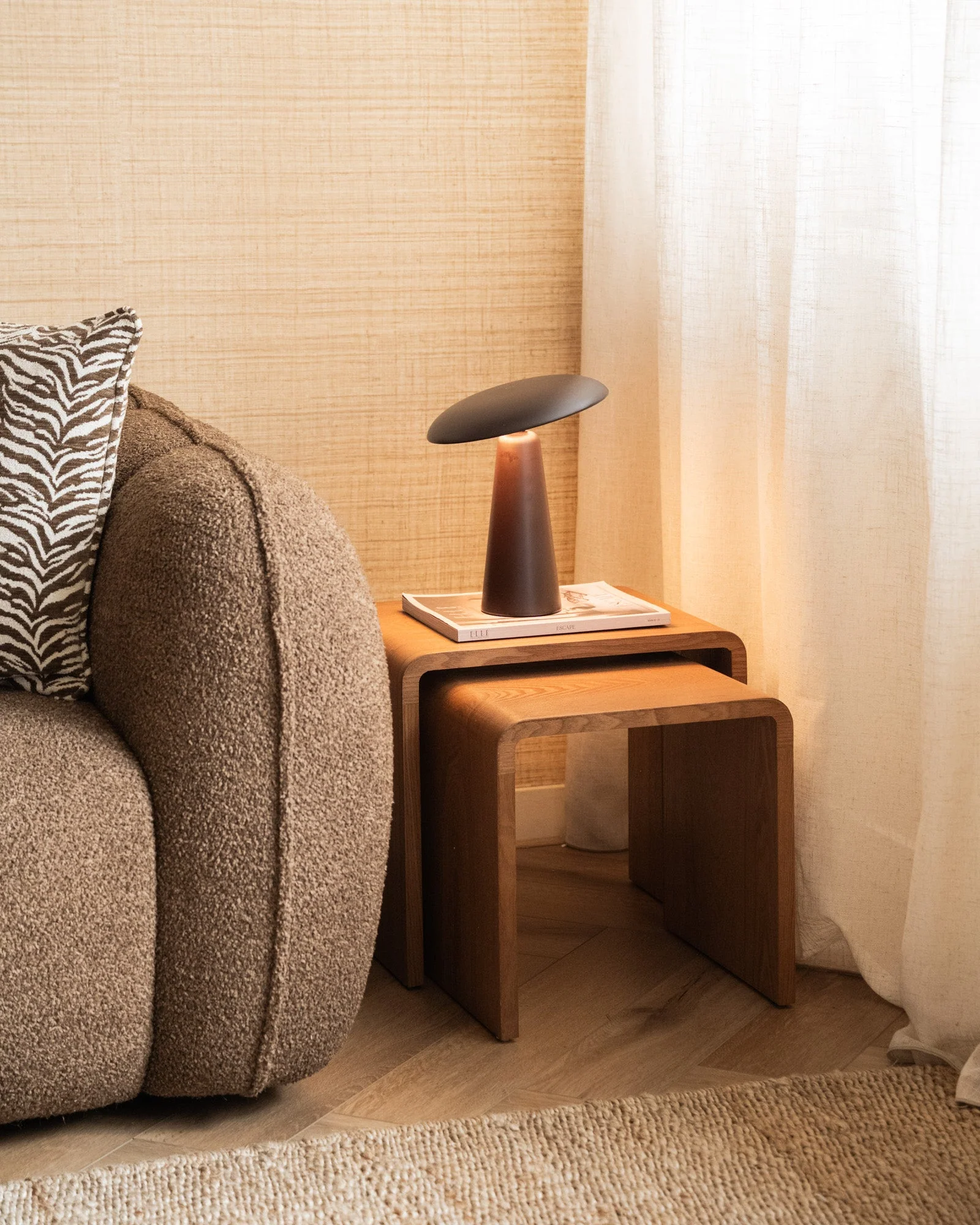 Wireless Table Lamp Modo Chocolate Brown - Image 3