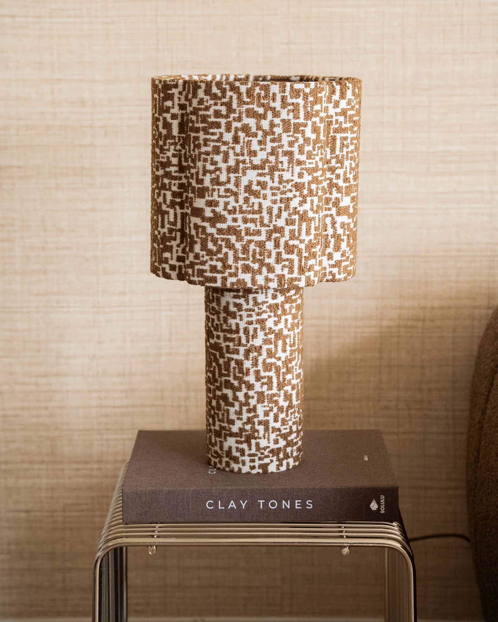 Table Lamp Pia Pattern Brown - Image 7