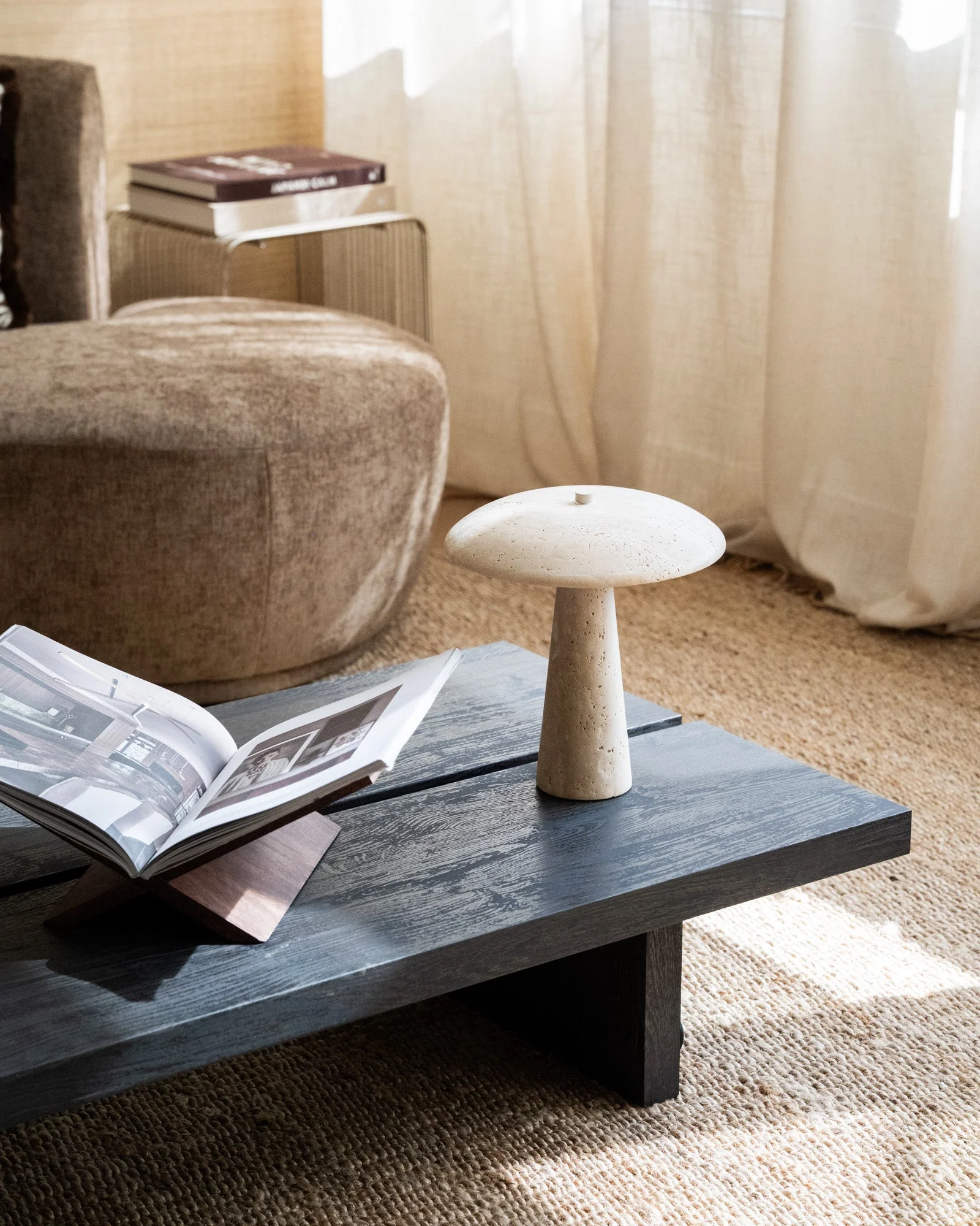 Table Lamp Trave Travertine