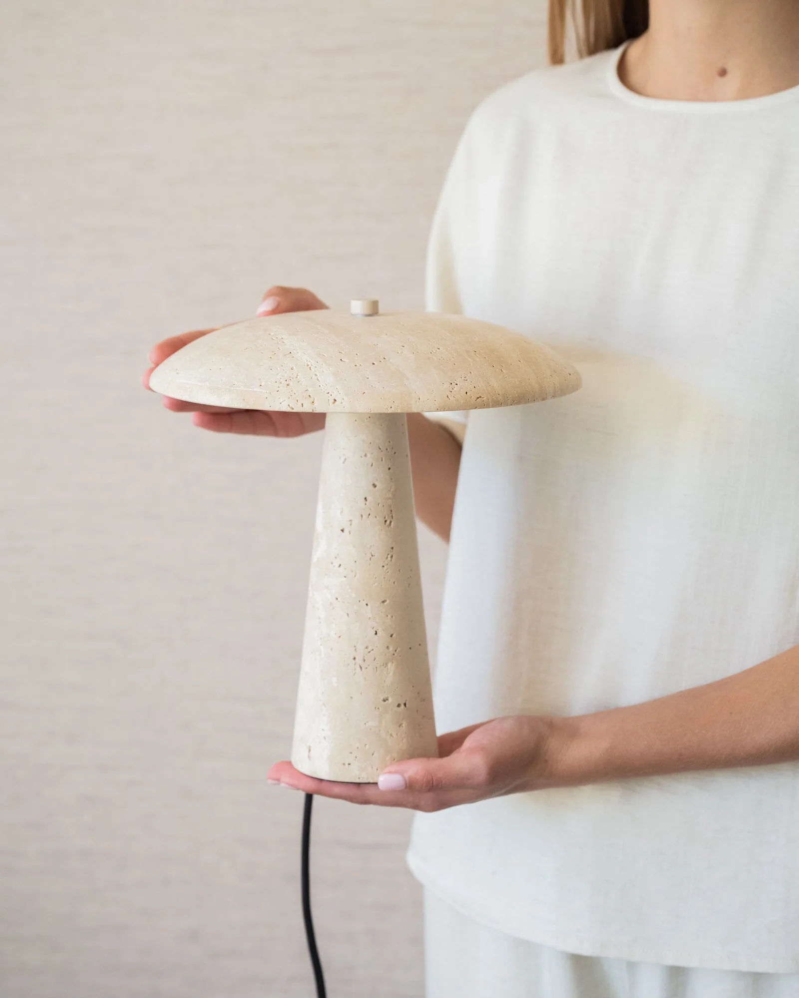 Table Lamp Trave Travertine - Image 2