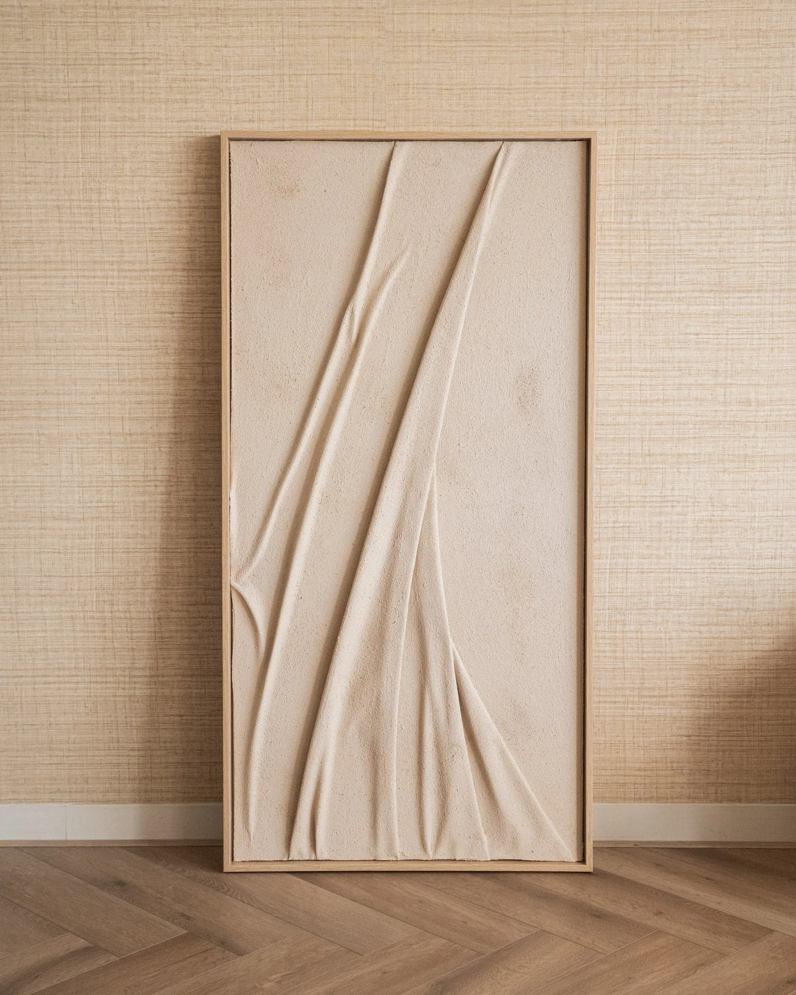 X-Large Wall Art Veck Beige - Image 2