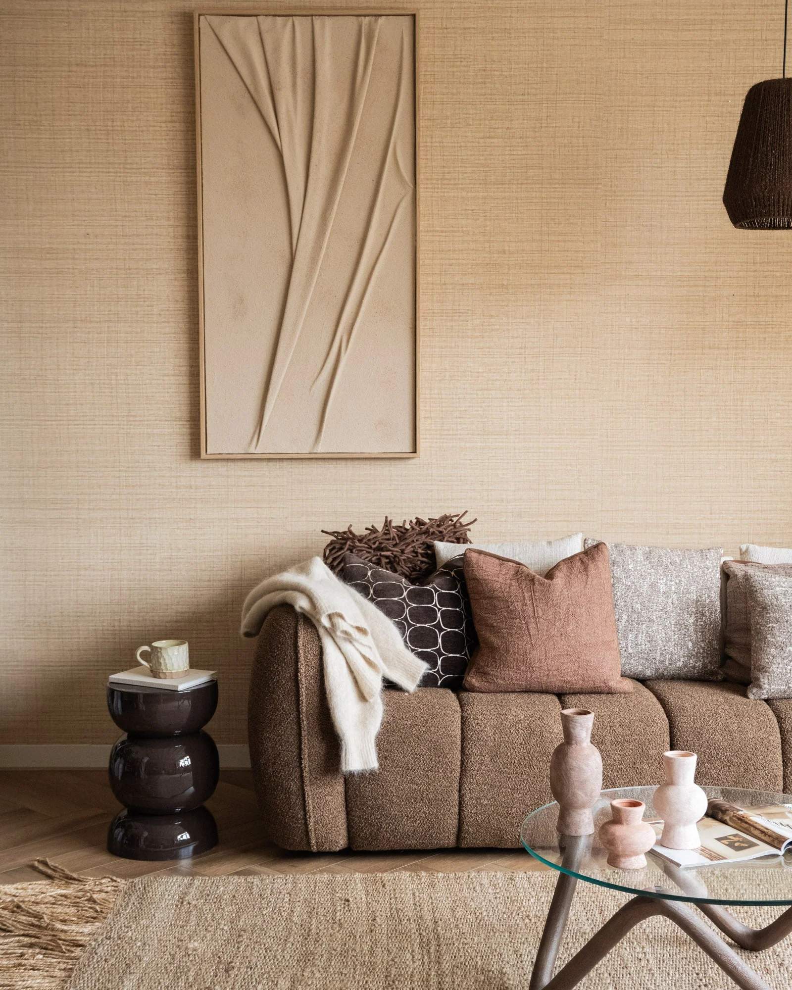 X-Large Wall Art Veck Beige - Image 5