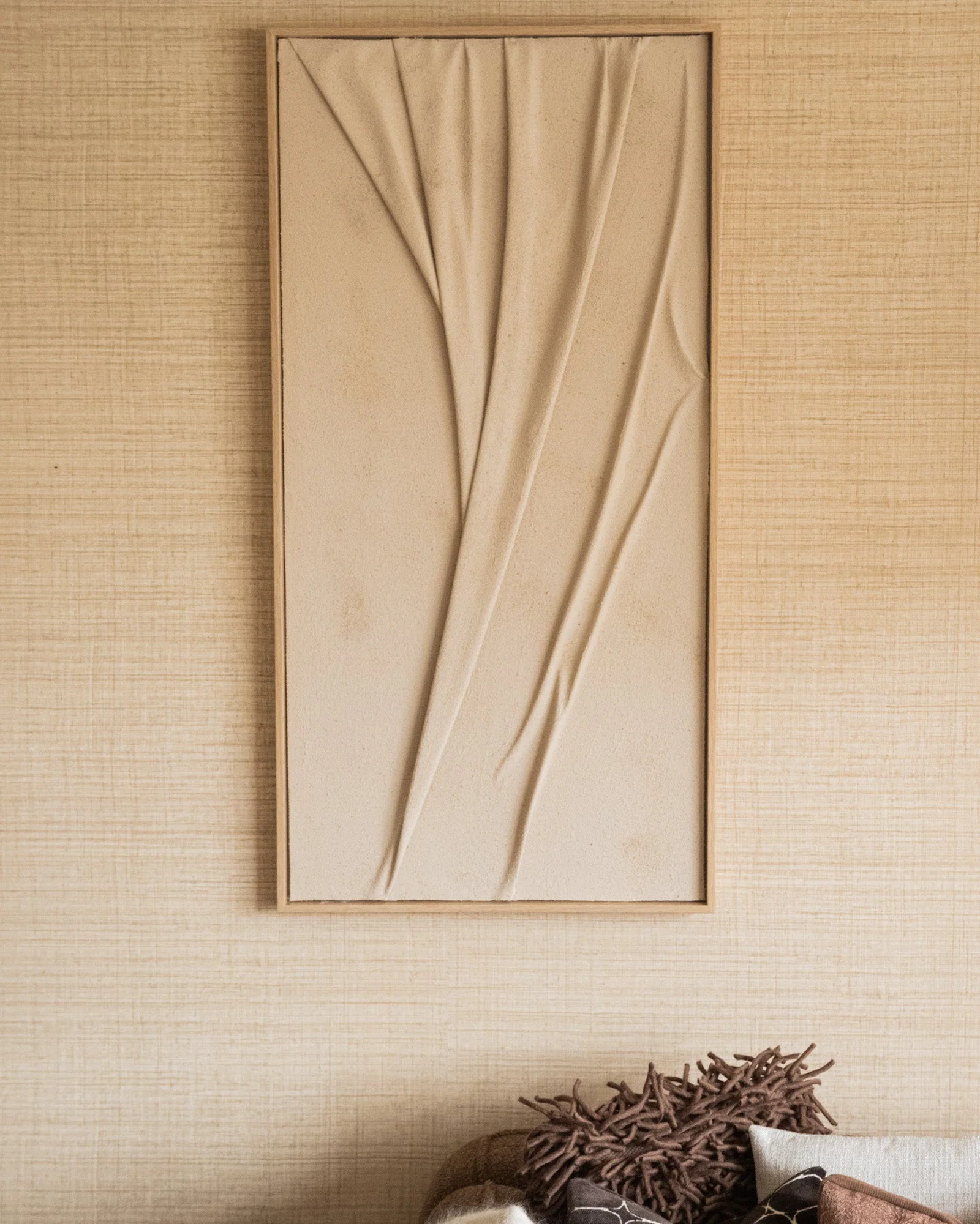X-Large Wall Art Veck Beige - Image 7