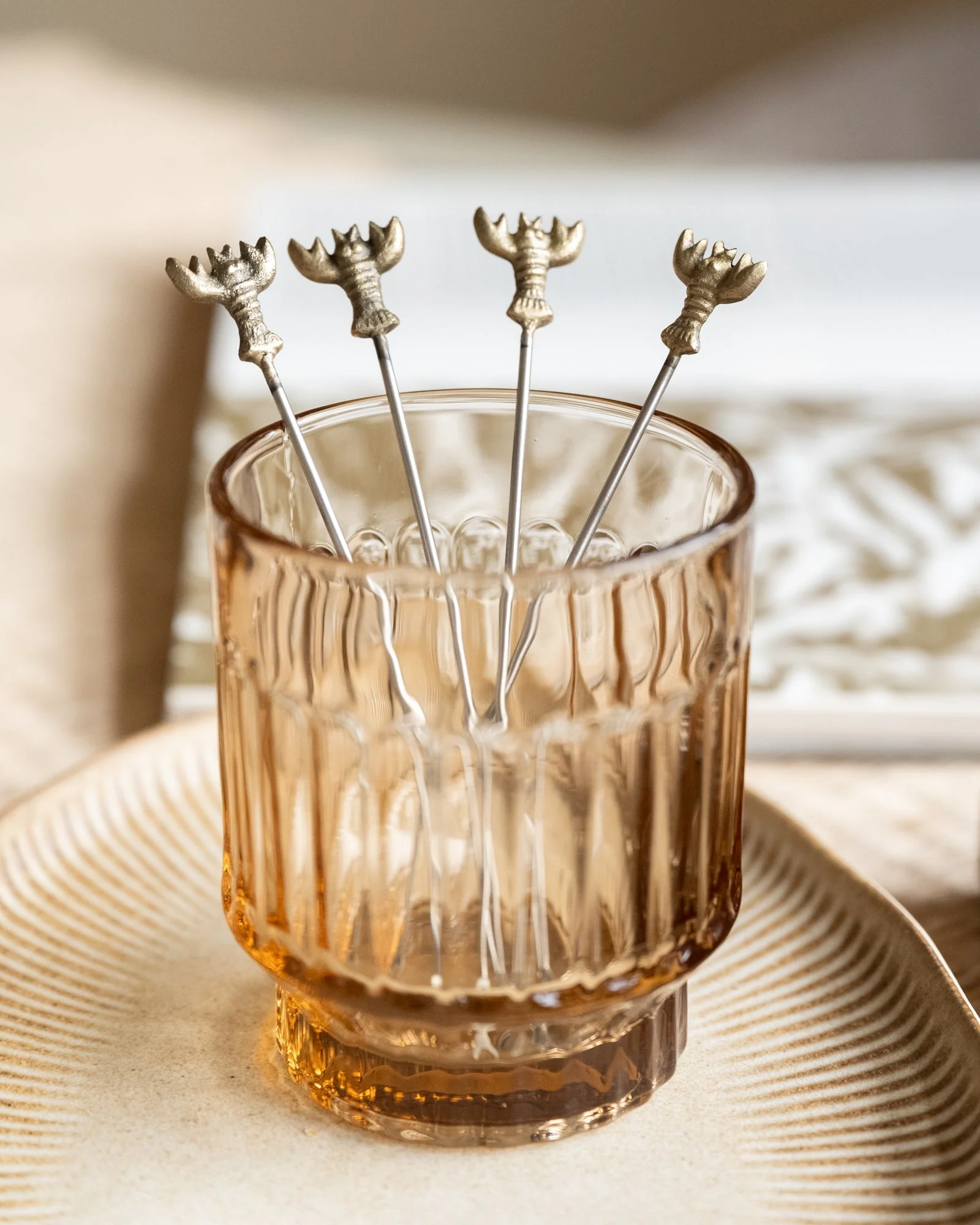 SET OF 4 - Cocktail Picks Lobster - Image 2