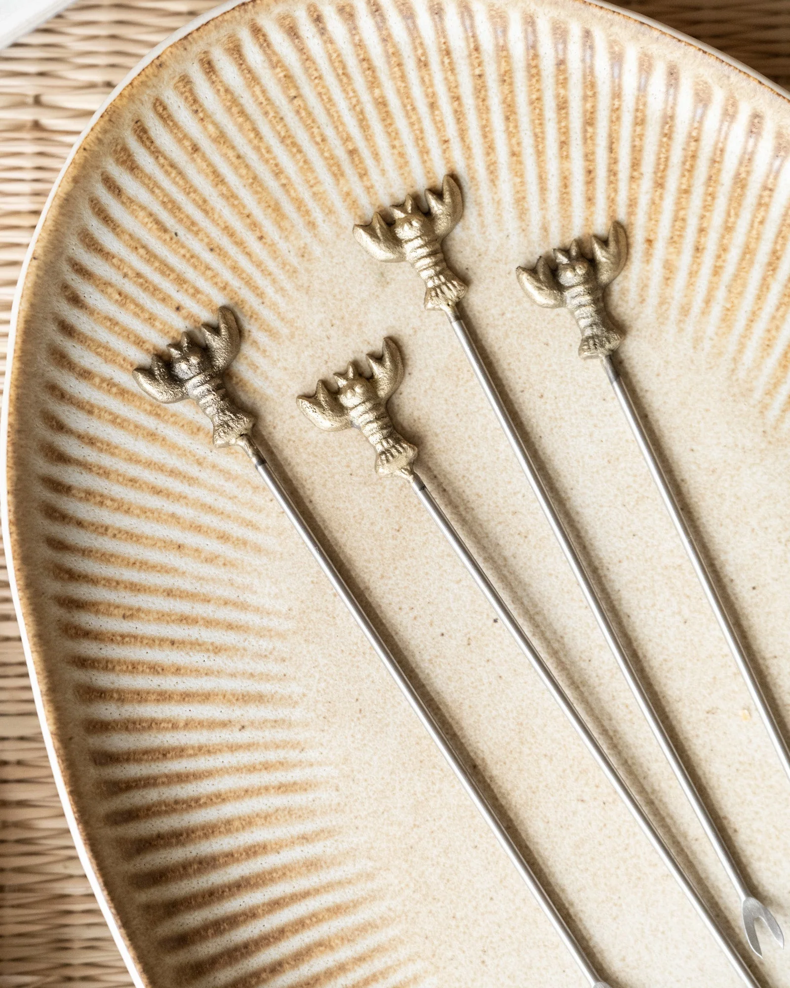 SET OF 4 - Cocktail Picks Lobster - Image 5