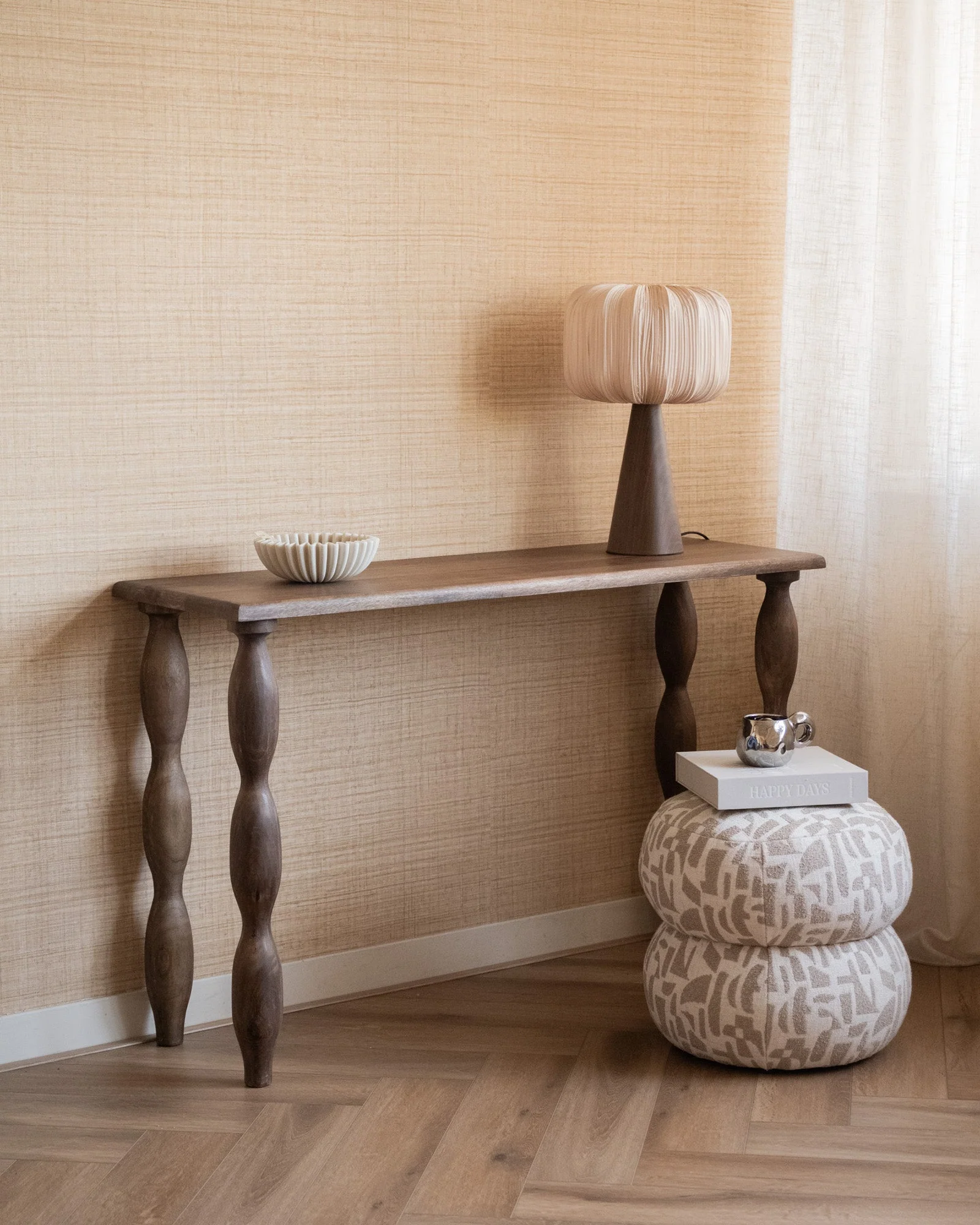 Wall Table Fusain Mango Wood