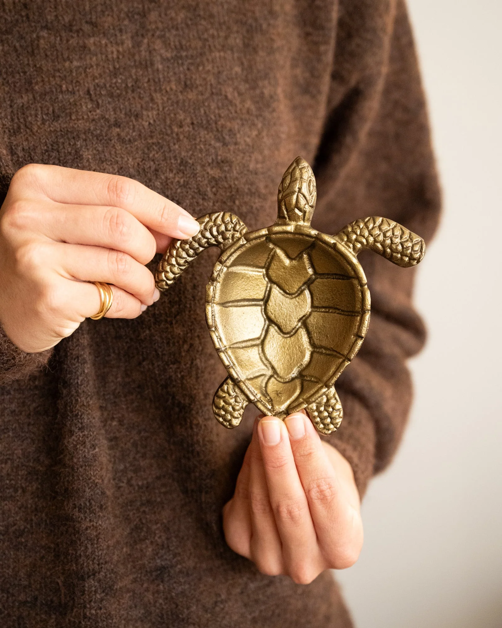 Deco Tray Turtle Gold - Image 4