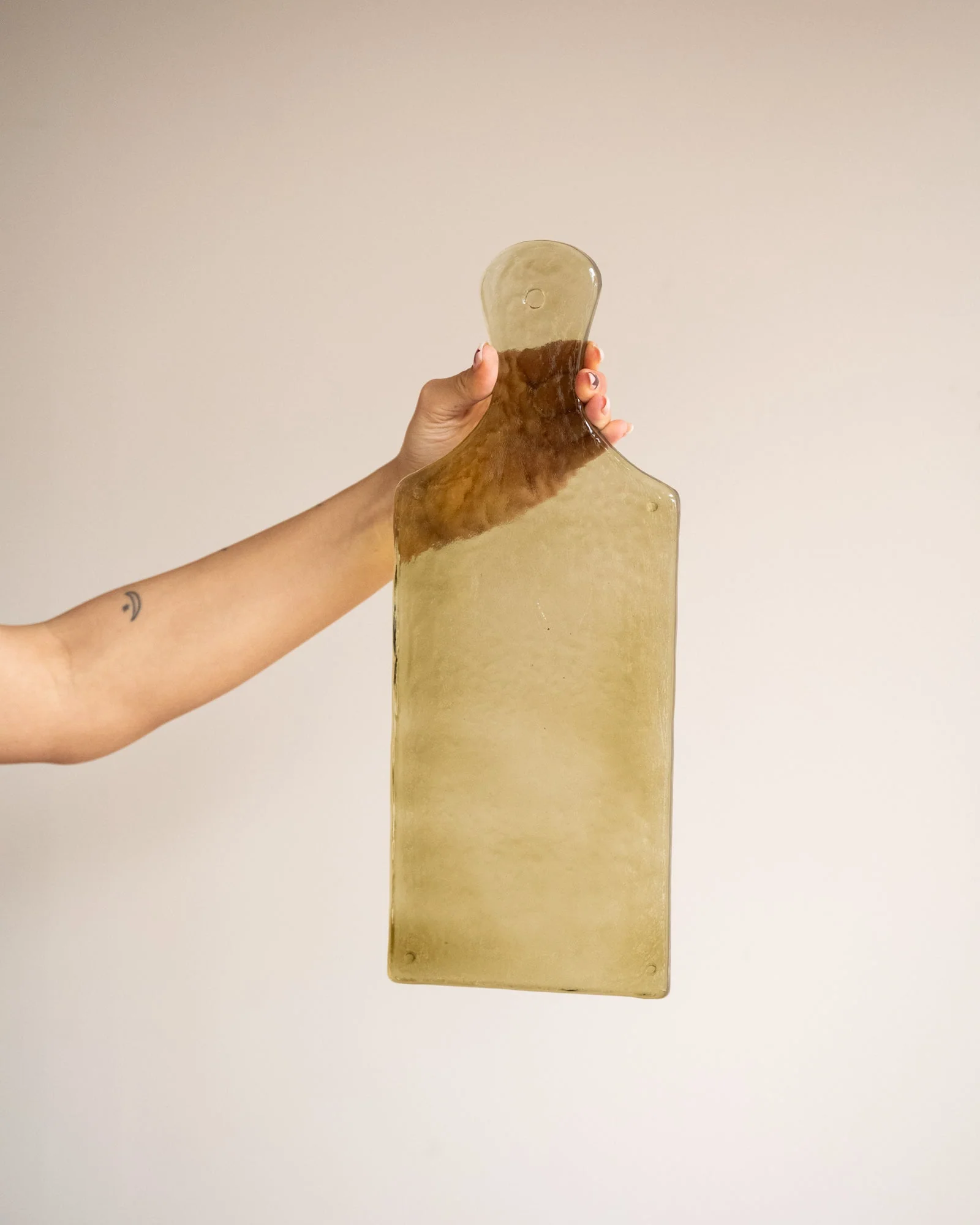 Cutting Board Glass Olive Green - Image 7