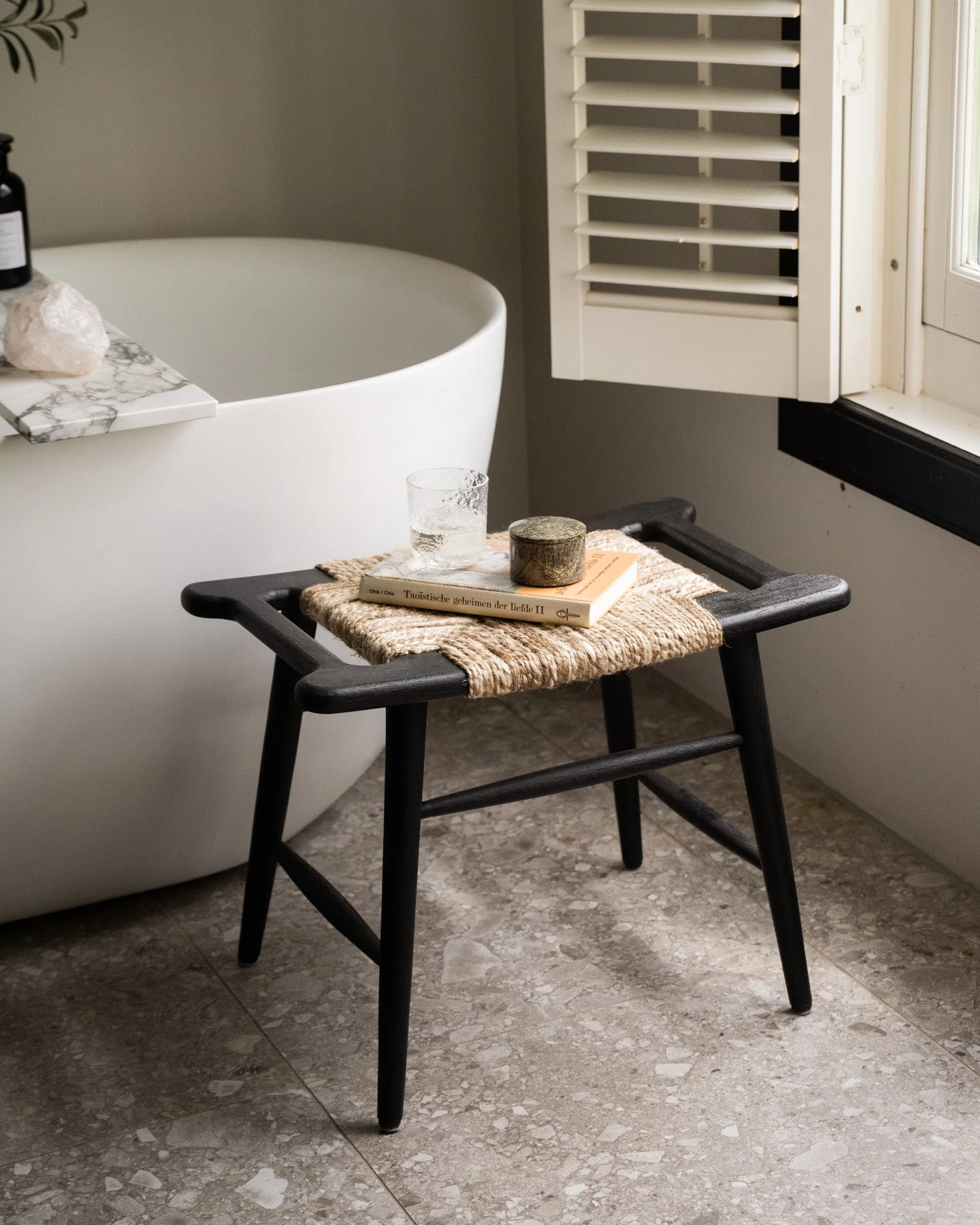 Stool Ovira Braided Wool
