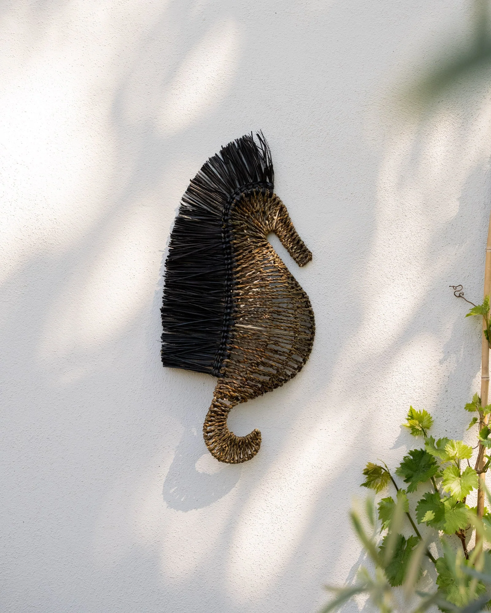 Wall Deco Seahorse Raffia - Image 2