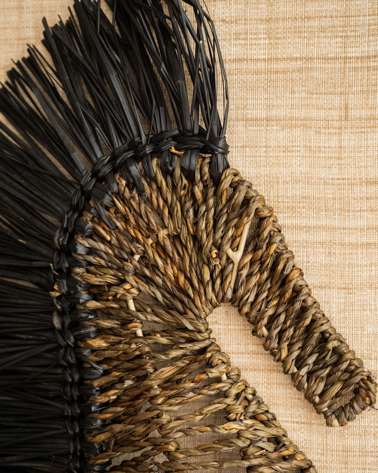 Wall Deco Seahorse Raffia - Image 5