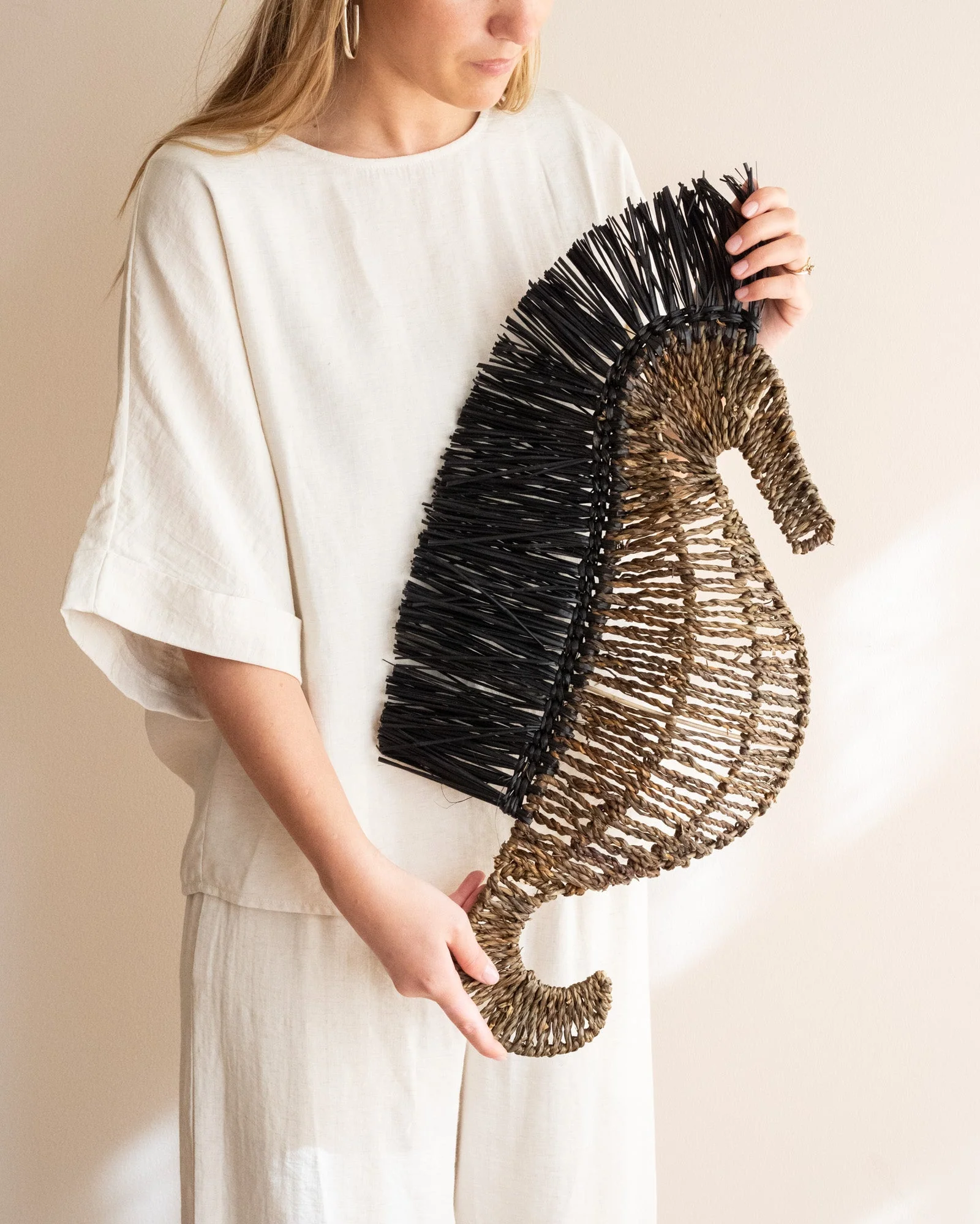 Wall Deco Seahorse Raffia - Image 7