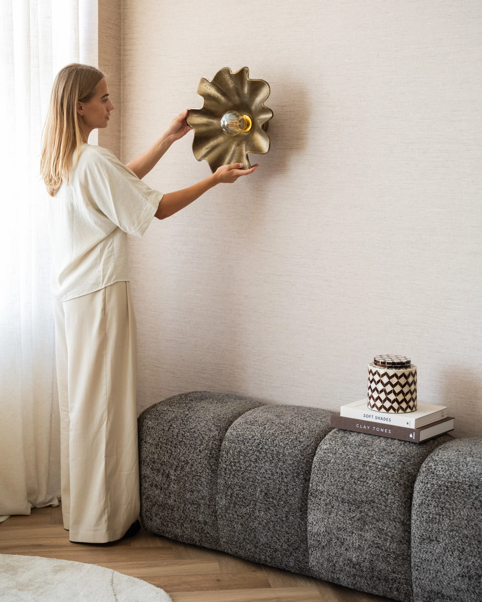 Wall Lamp Splash Antique Gold - Image 2