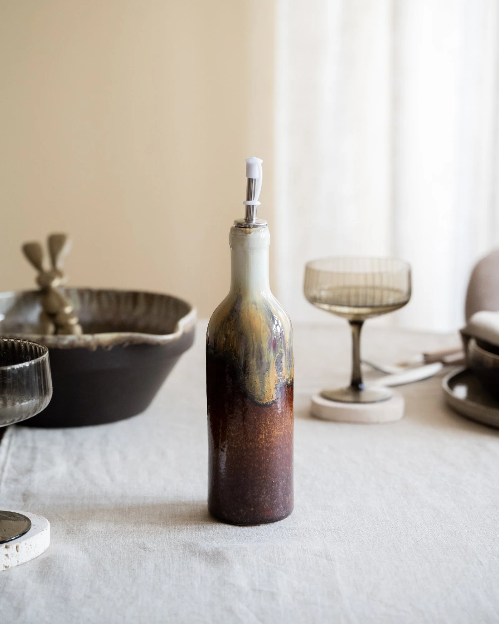 Olive Oil Bottle Mocha - Image 2