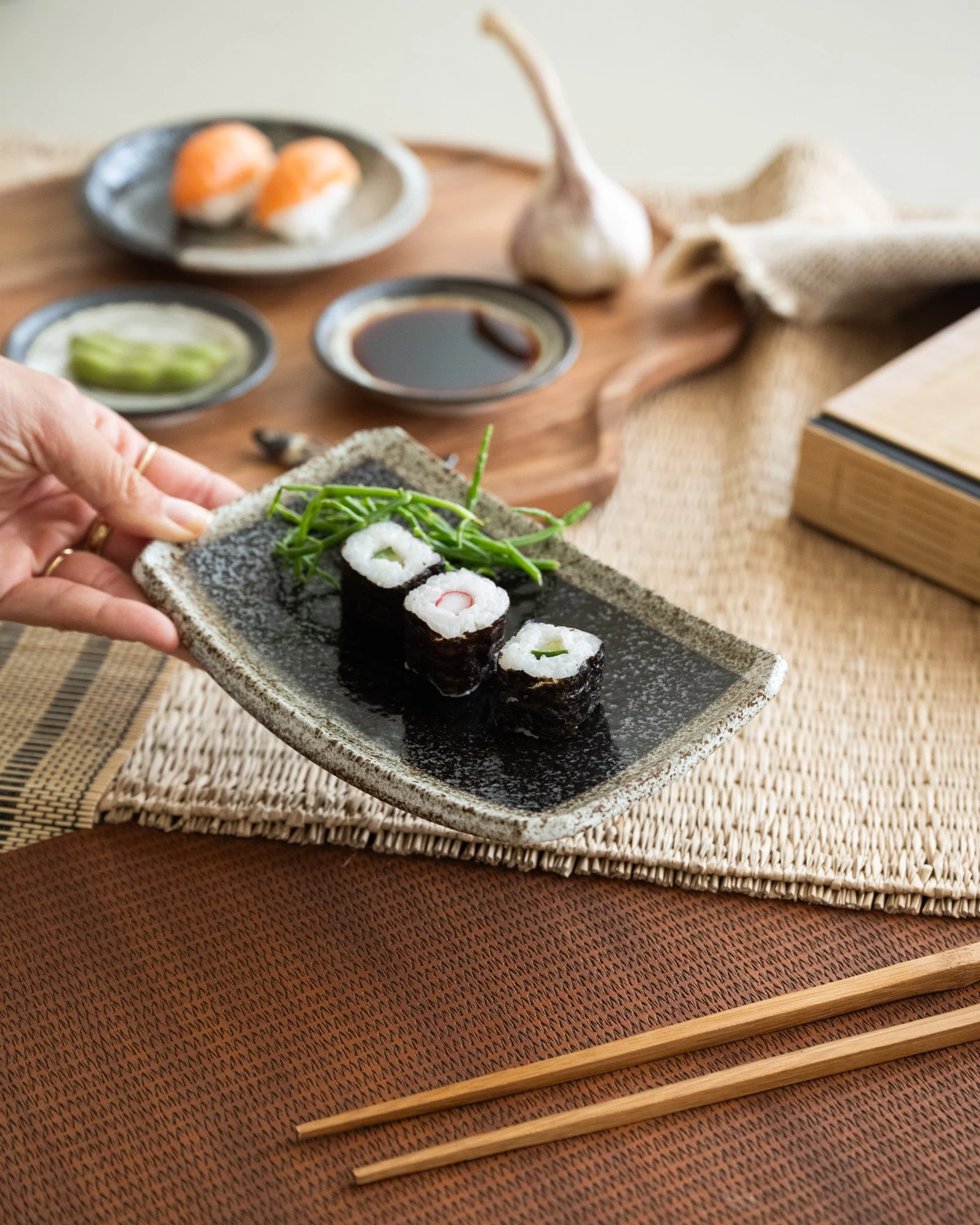 Handgemaakt Japanese Yuteki Serveerbord - Image 3