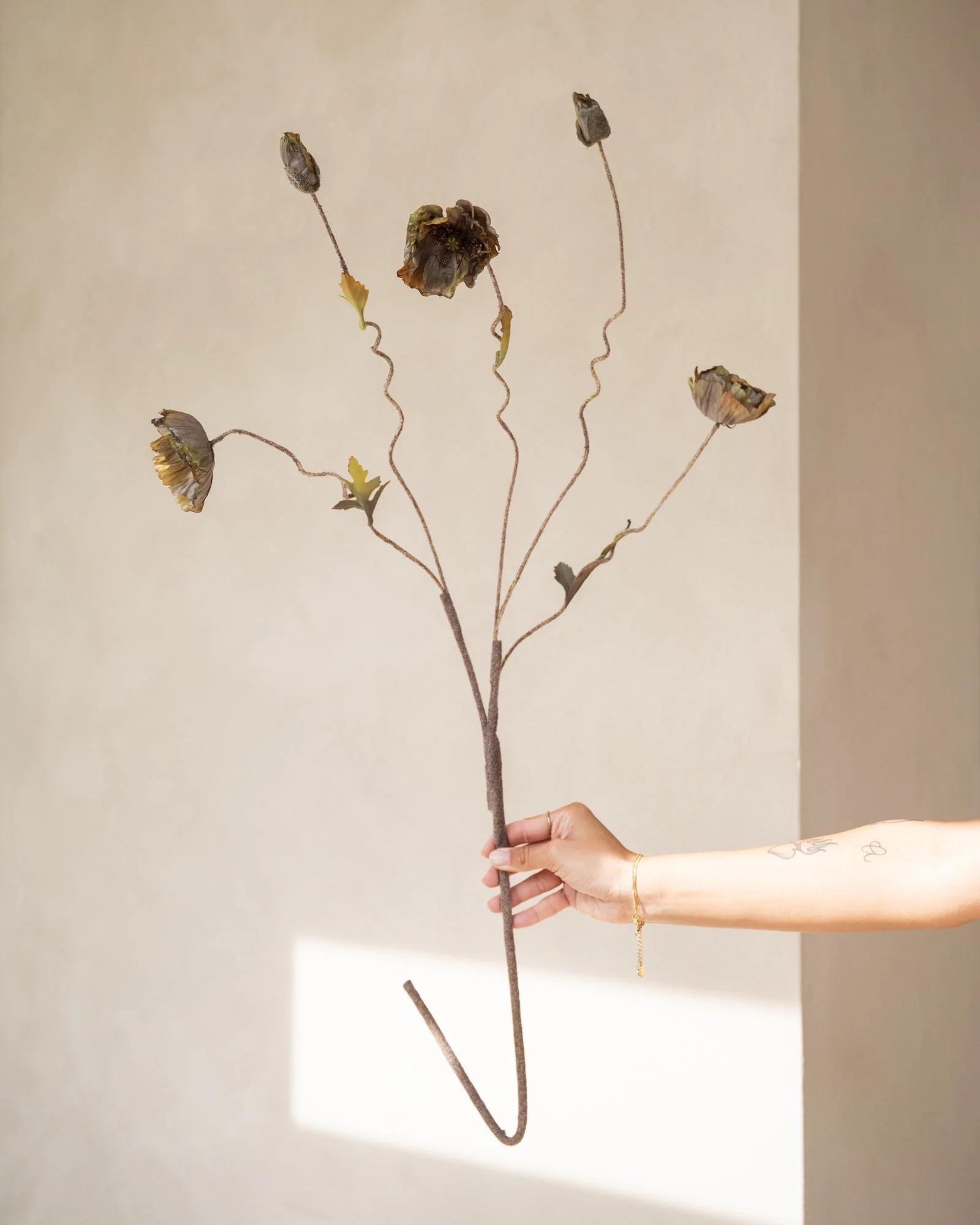 Bloomingville Kunstbloemen Poppy Stem Brown - Image 6