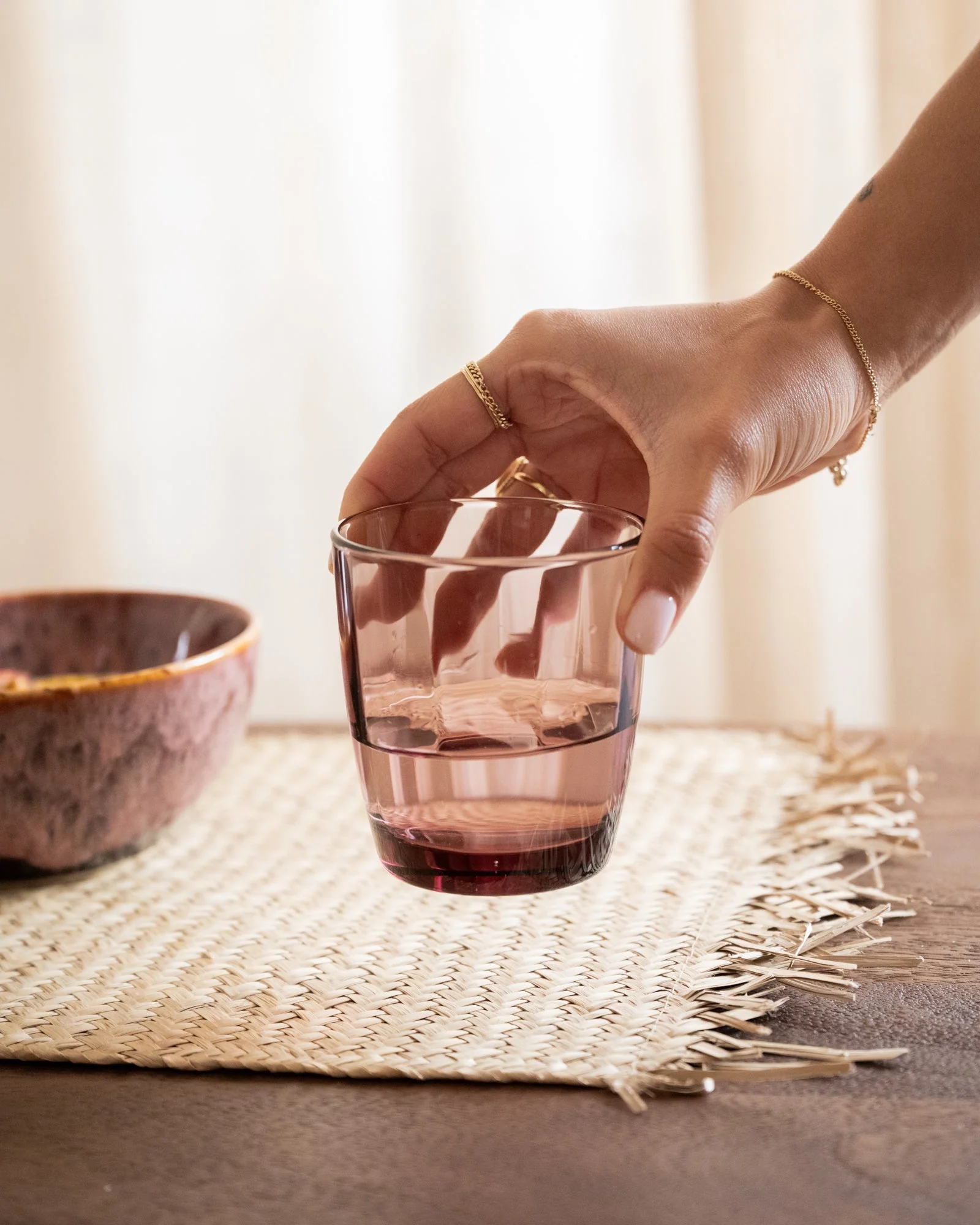 Drinking Glass Pulsar Pink