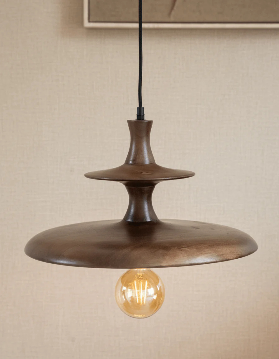 Dutchbone Hanglamp Cath Walnut - Image 5
