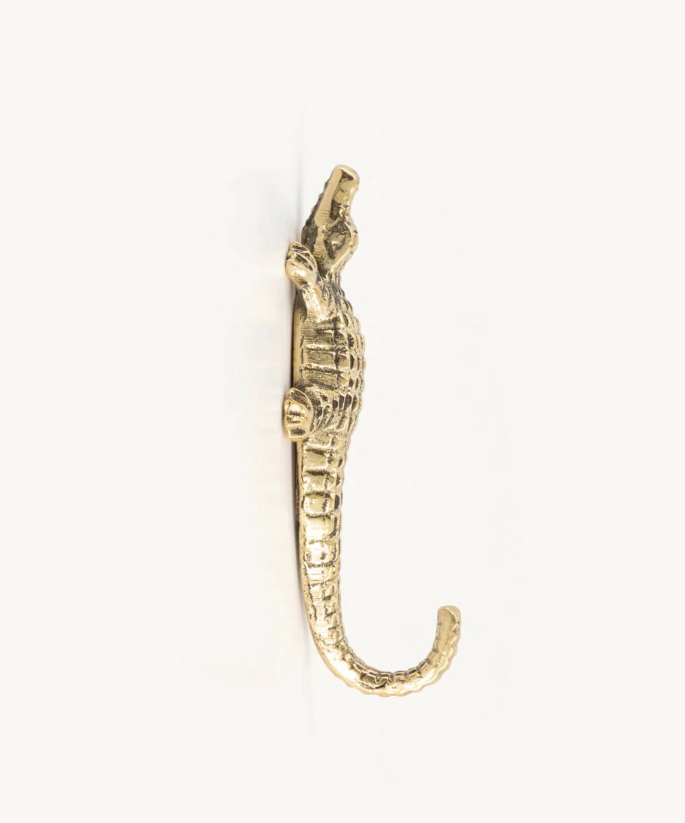Handmade Hook Chewy Crocodile Brass - Image 5