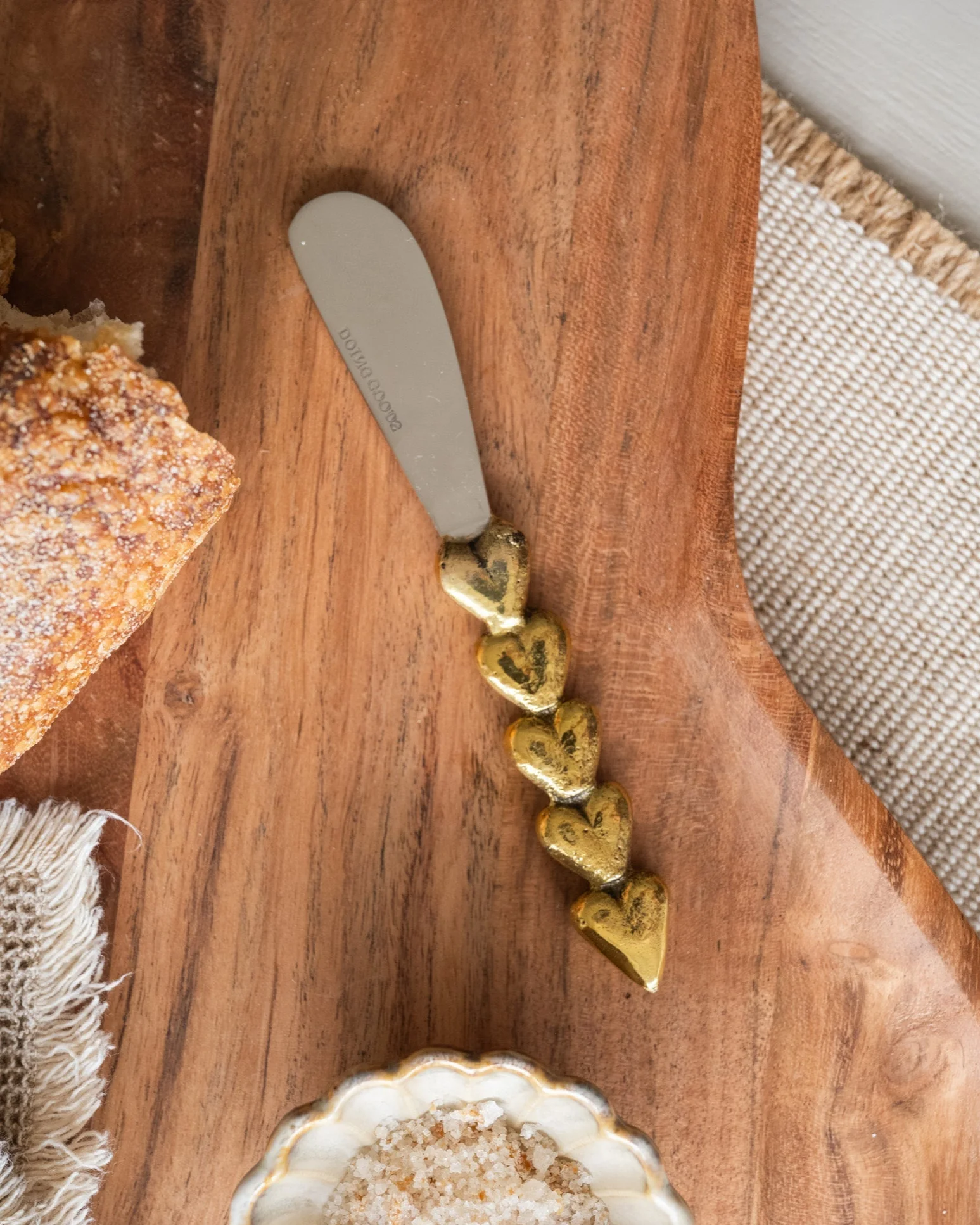 Handmade Holly Heart Butter Knife - Image 3