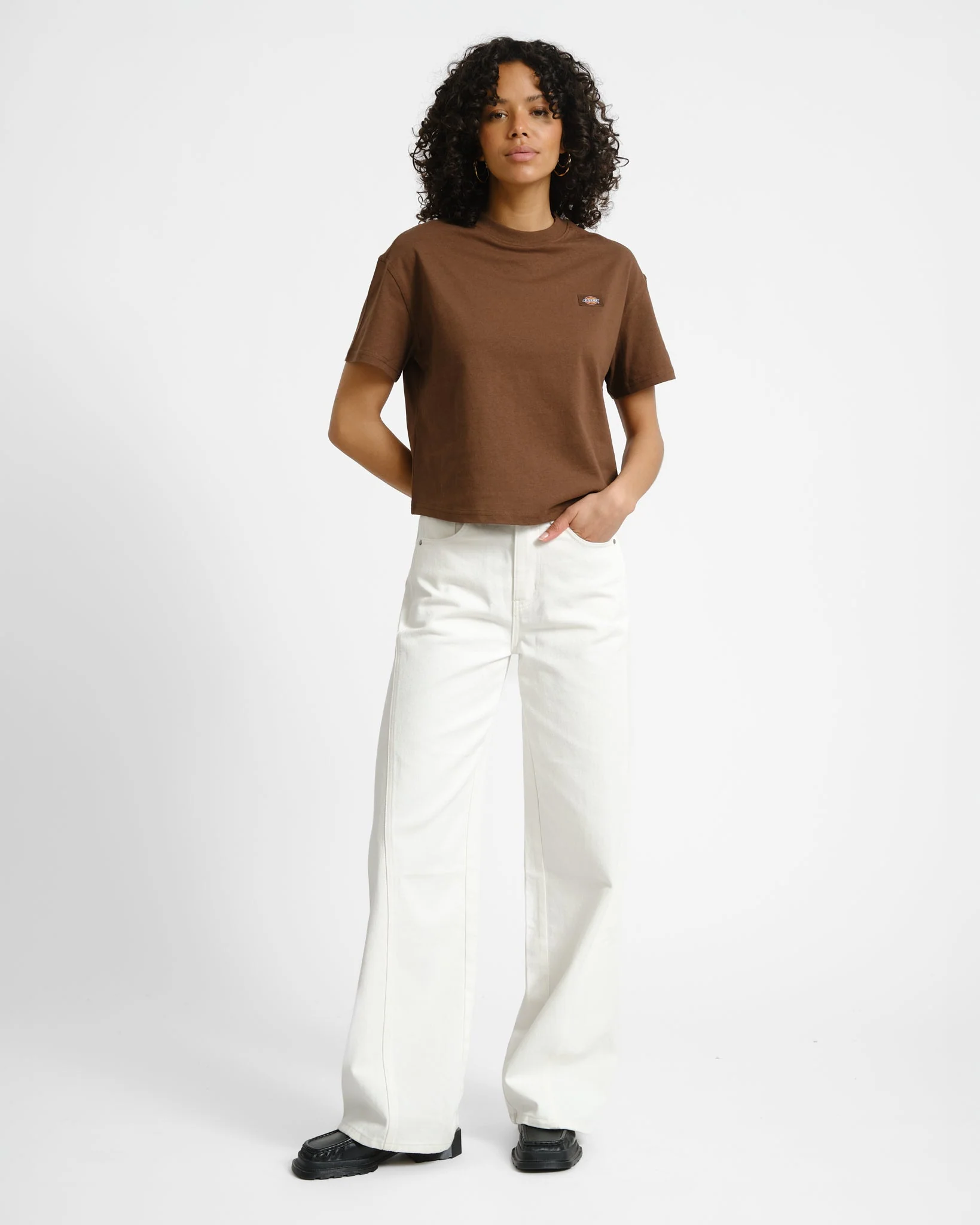 Dickies Oakport Boxy Tee Brown
