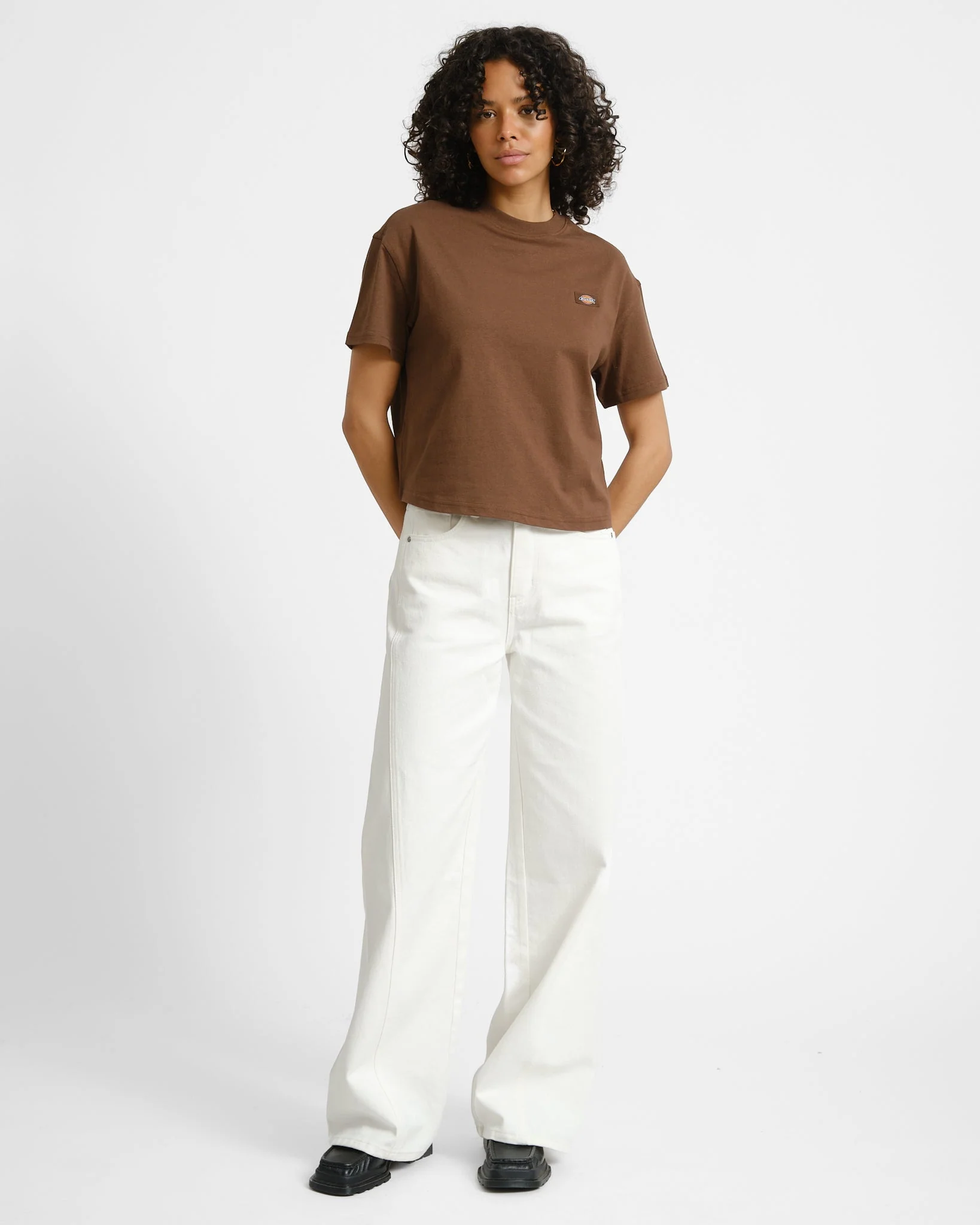 Dickies Oakport Boxy Tee Brown - Image 2
