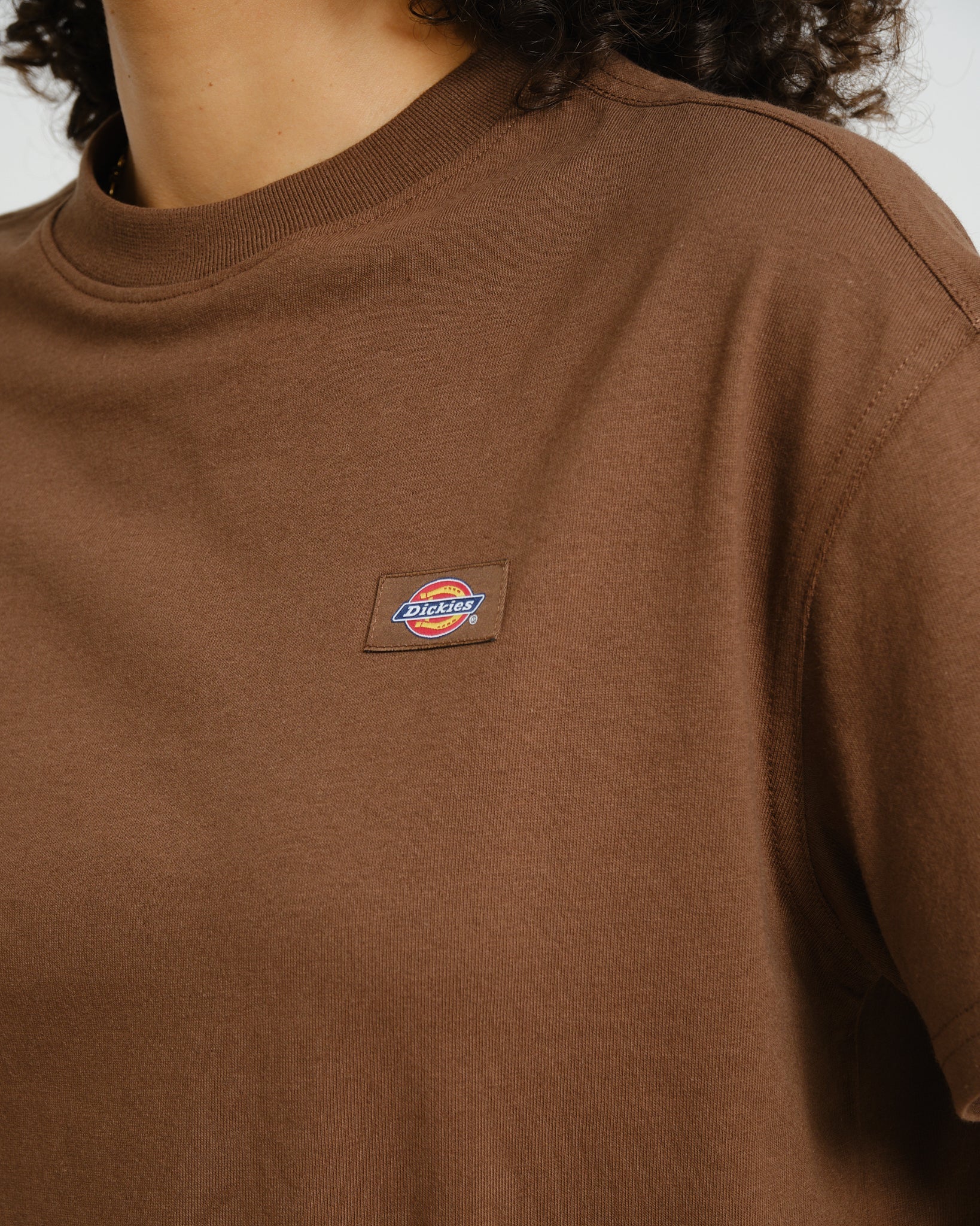 Dickies Oakport Boxy Tee Brown - Image 6