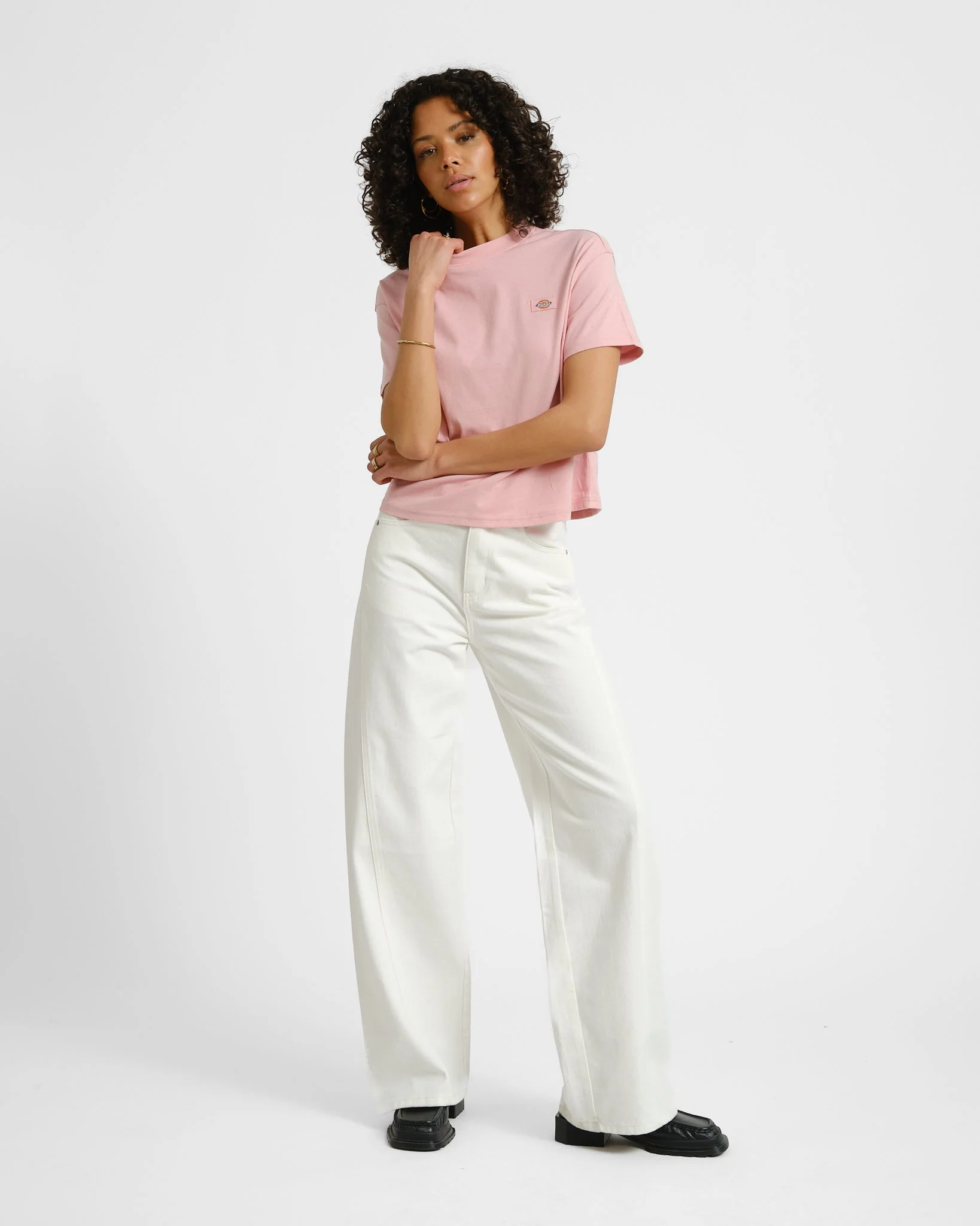 Dickies Oakport Boxy Tee Pink - Image 2