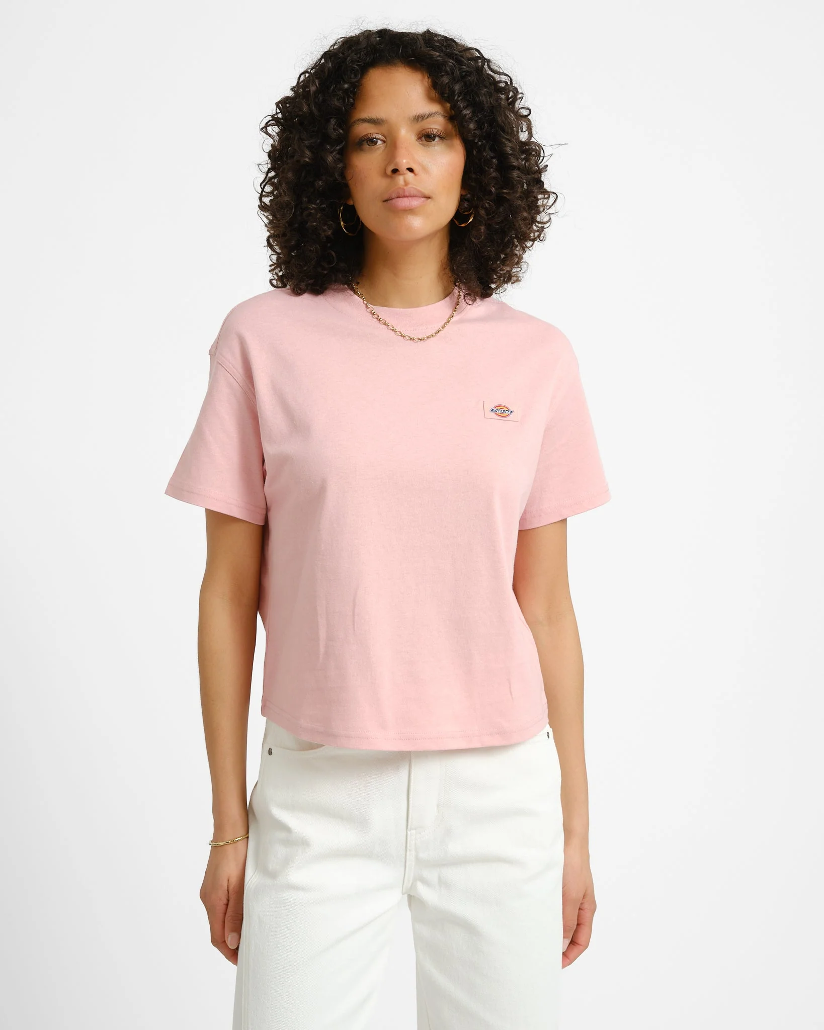 Dickies Oakport Boxy Tee Pink - Image 3