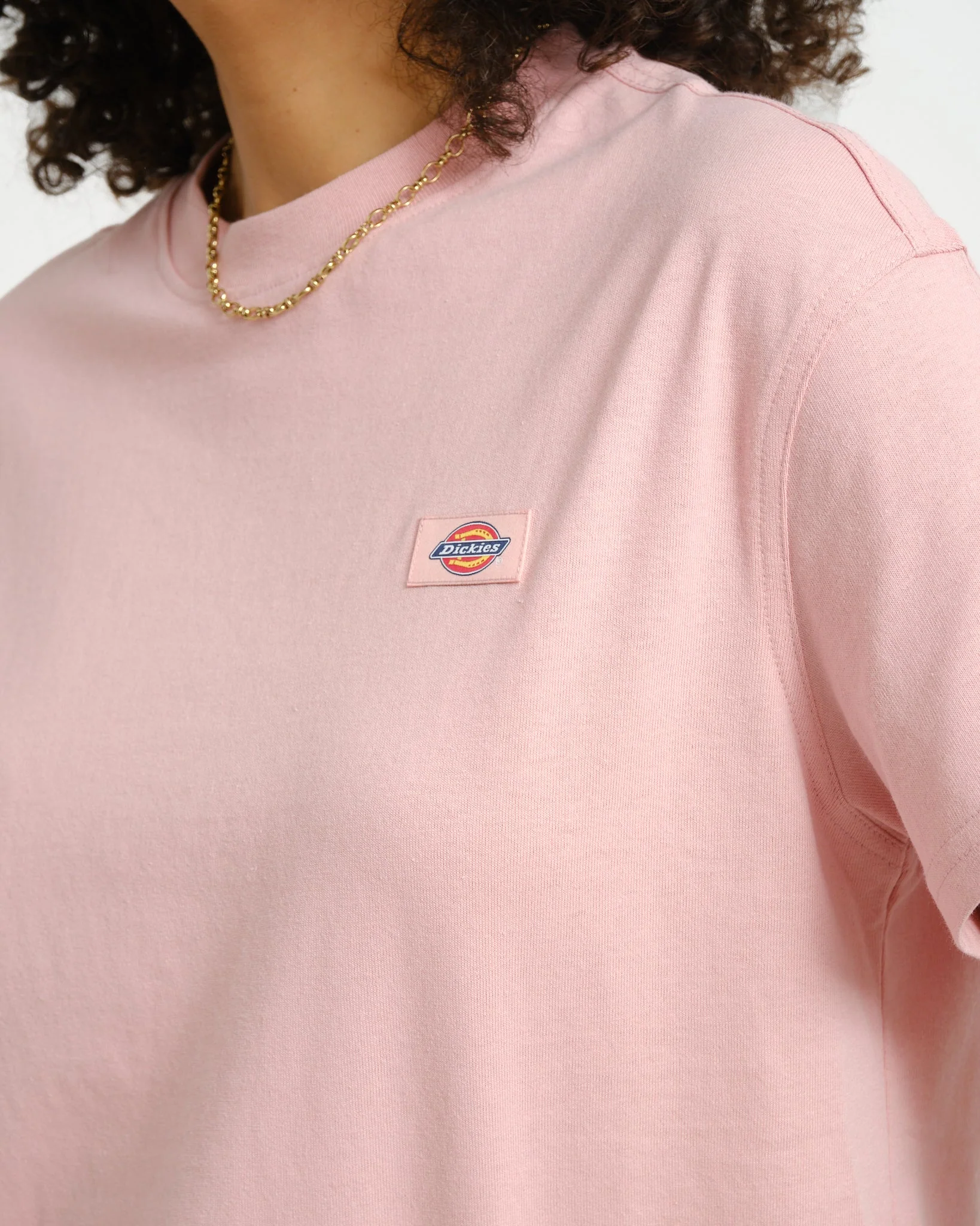 Dickies Oakport Boxy Tee Pink - Image 6