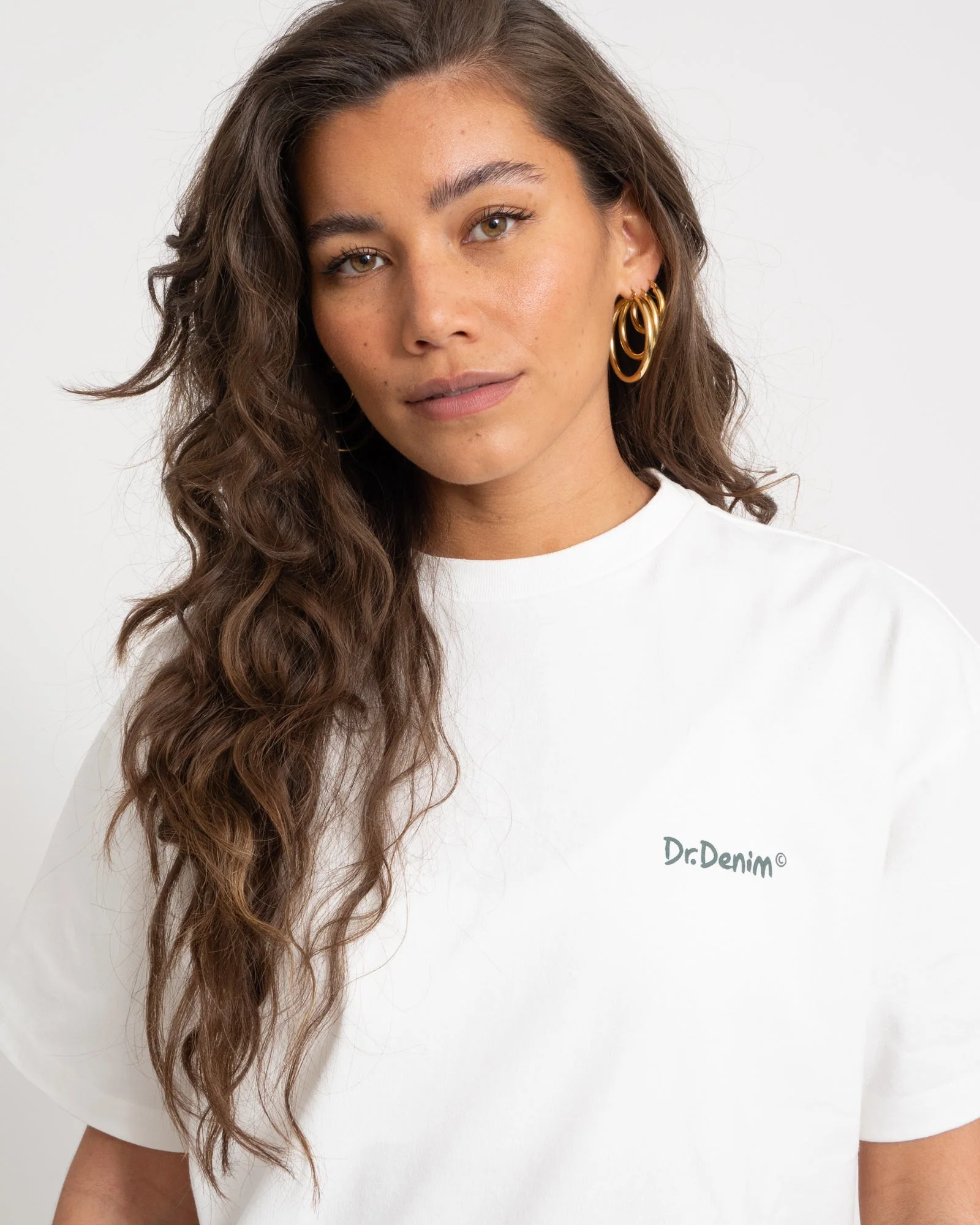 DR Denim Trooper Tee Flower Offwhite - Image 6