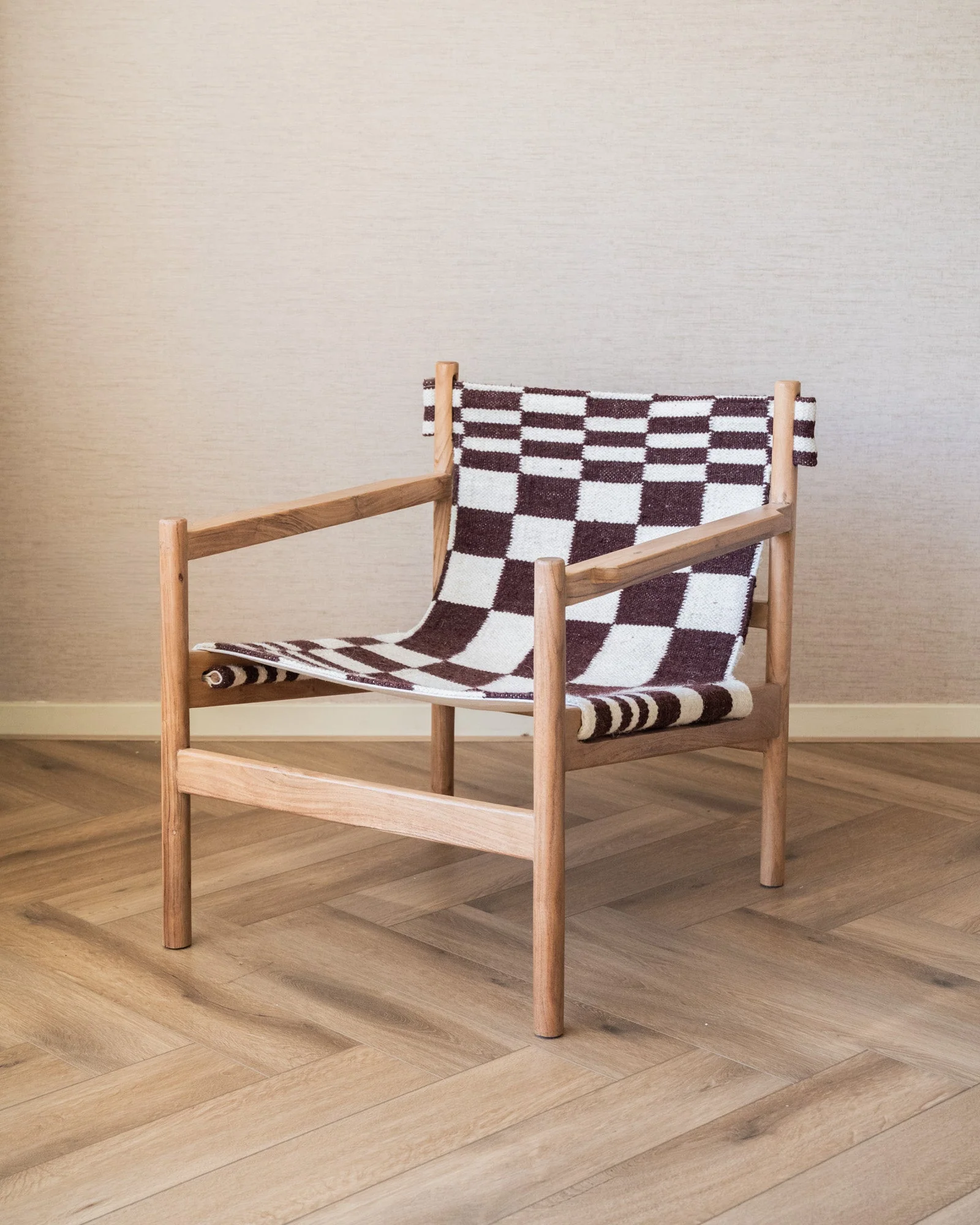 Armchair Handwoven Kilim Check - Image 4