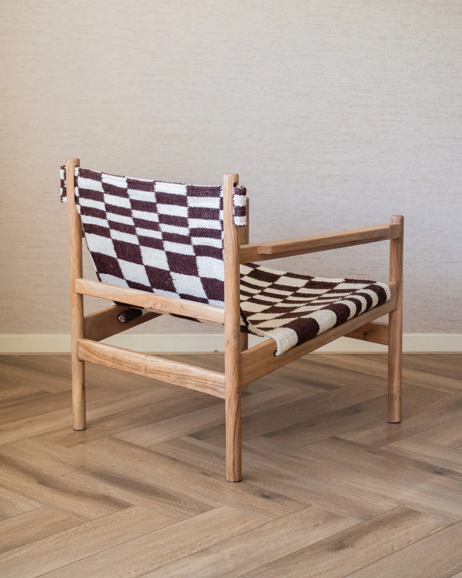 Armchair Handwoven Kilim Check - Image 6