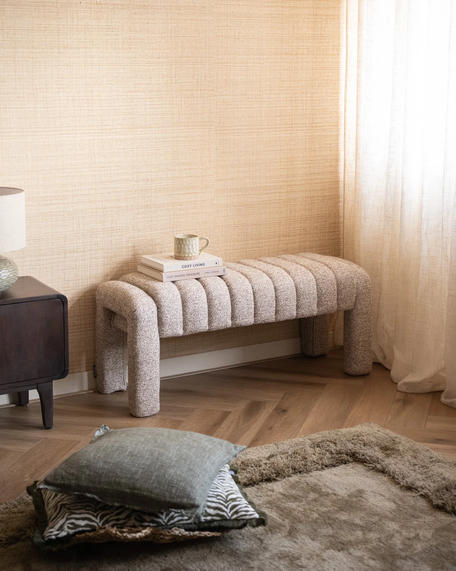 Bench Frex Bouclé Beige - Image 6