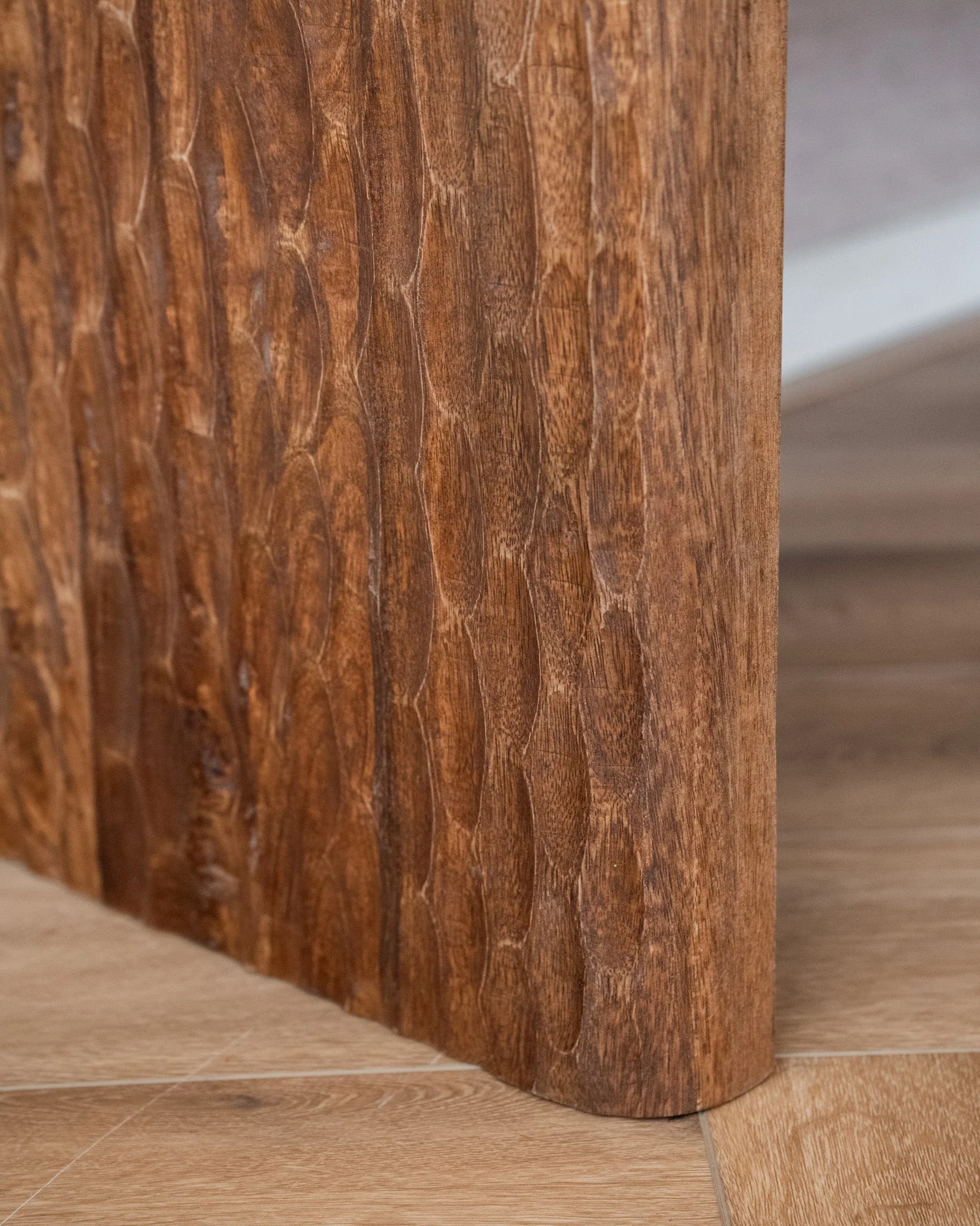 Bench Carved Wood - Image 3