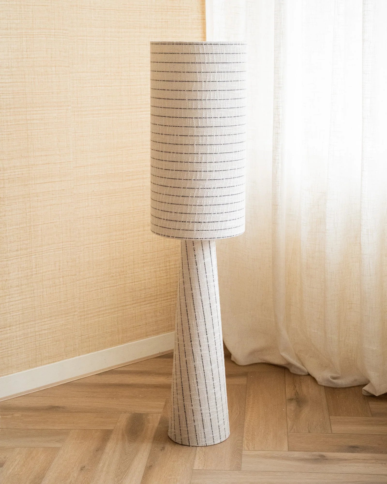 Floor Lamp Anna Bouclé Stripe - Image 3